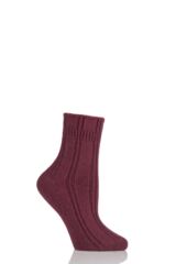 FALKE Dames Sokken Bedsock W Hp angorawol dik gedessineerd 1 paar