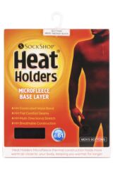 HEAT HOLDERS Womens 0.61 tog Microfleece Thermal Base Layer Long Sleeve Top Black