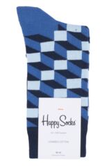  Happy Socks Filled Optic Combed Cotton Socks