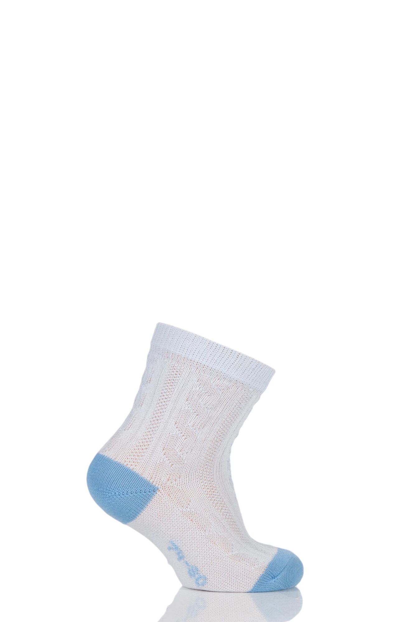  Babies 1 Pair Falke Cable Knit Cotton Ankle Socks