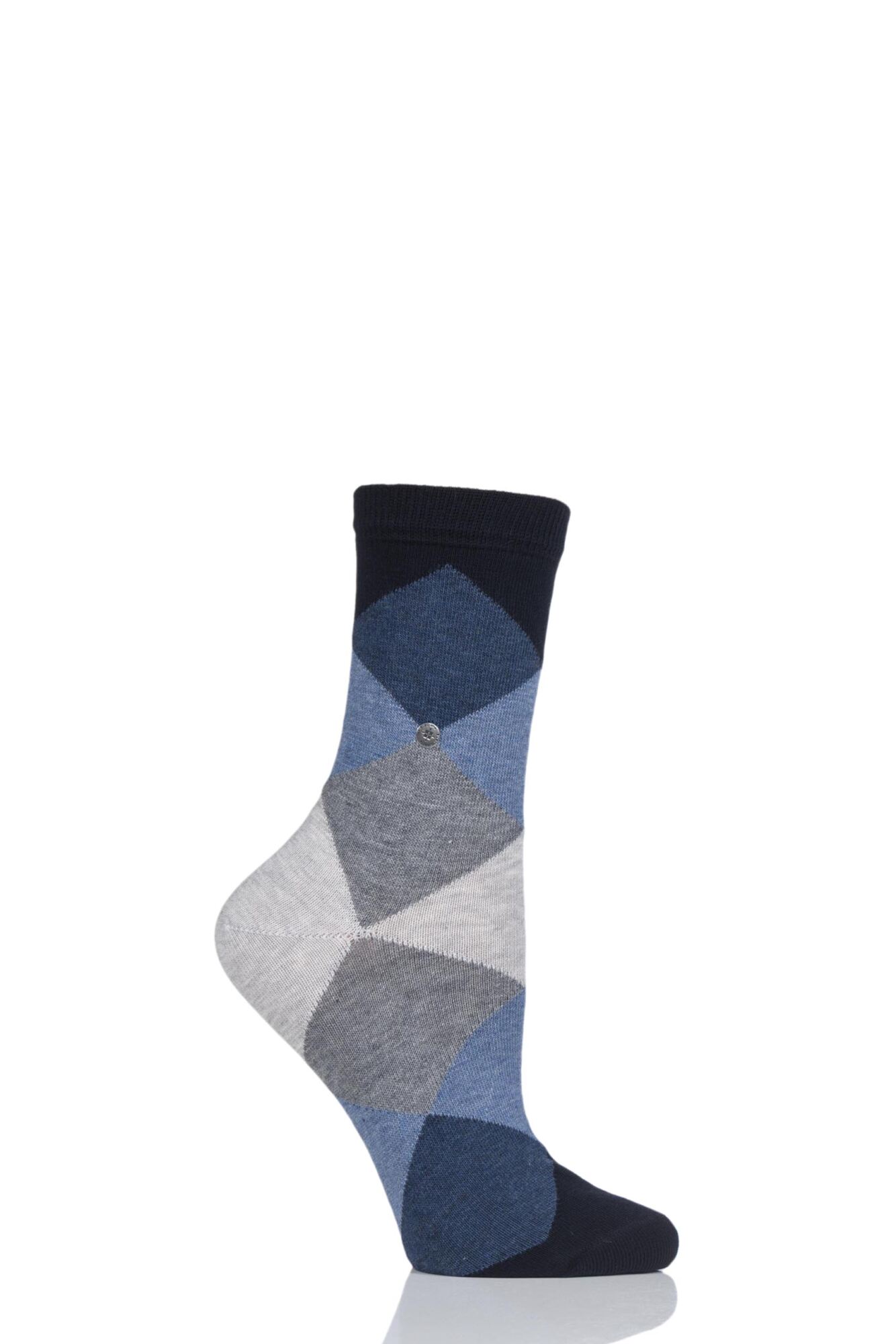 JJMax Women's Cotton Argyle Comfort Socks - Everyday Basic Fitted Socks
