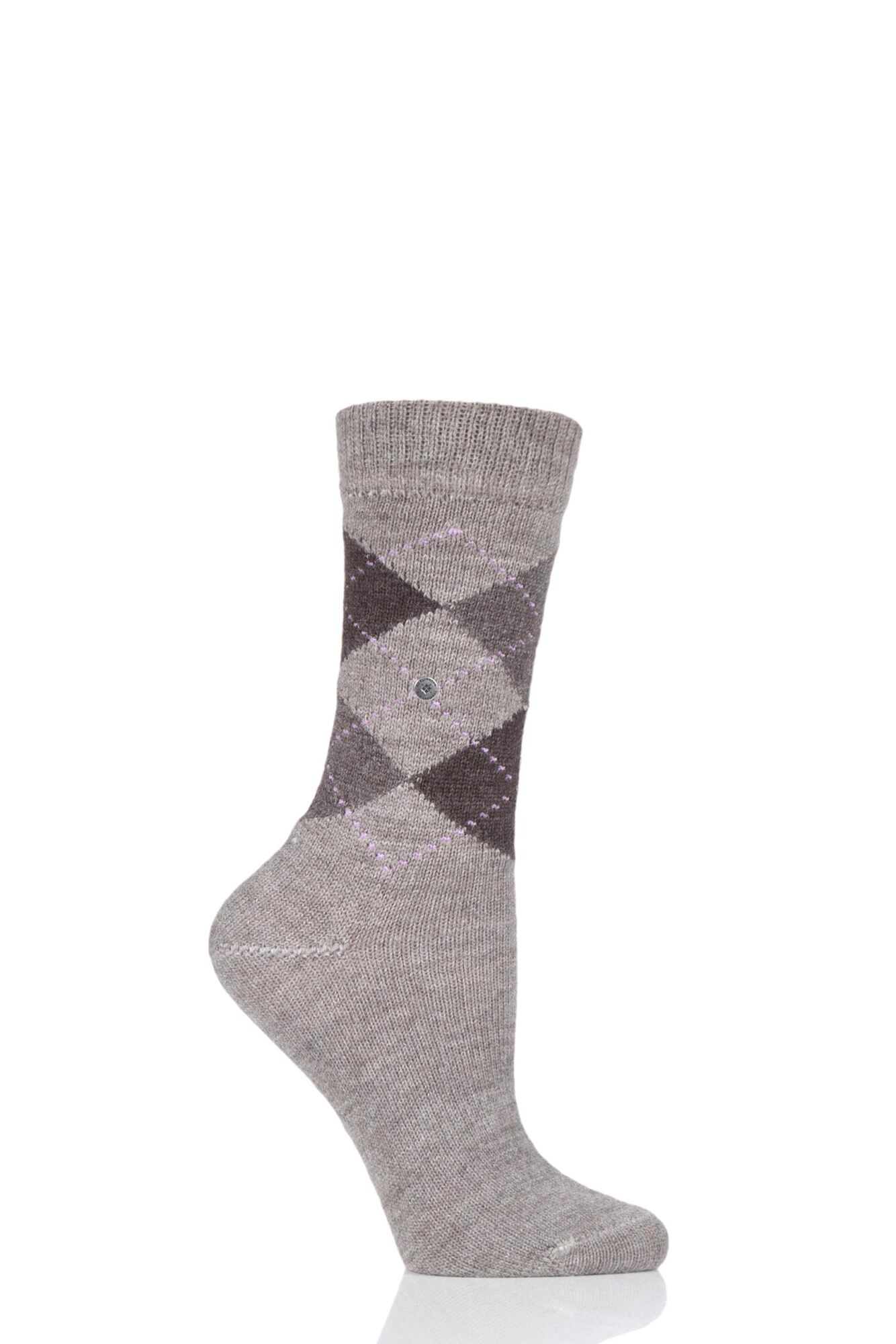 Burlington Whitby Calzettoni Donna Al Ginocchio – Motivo Argyle – Taglia Unica 36-41 – Modello 22319 – Invernali E Soffici