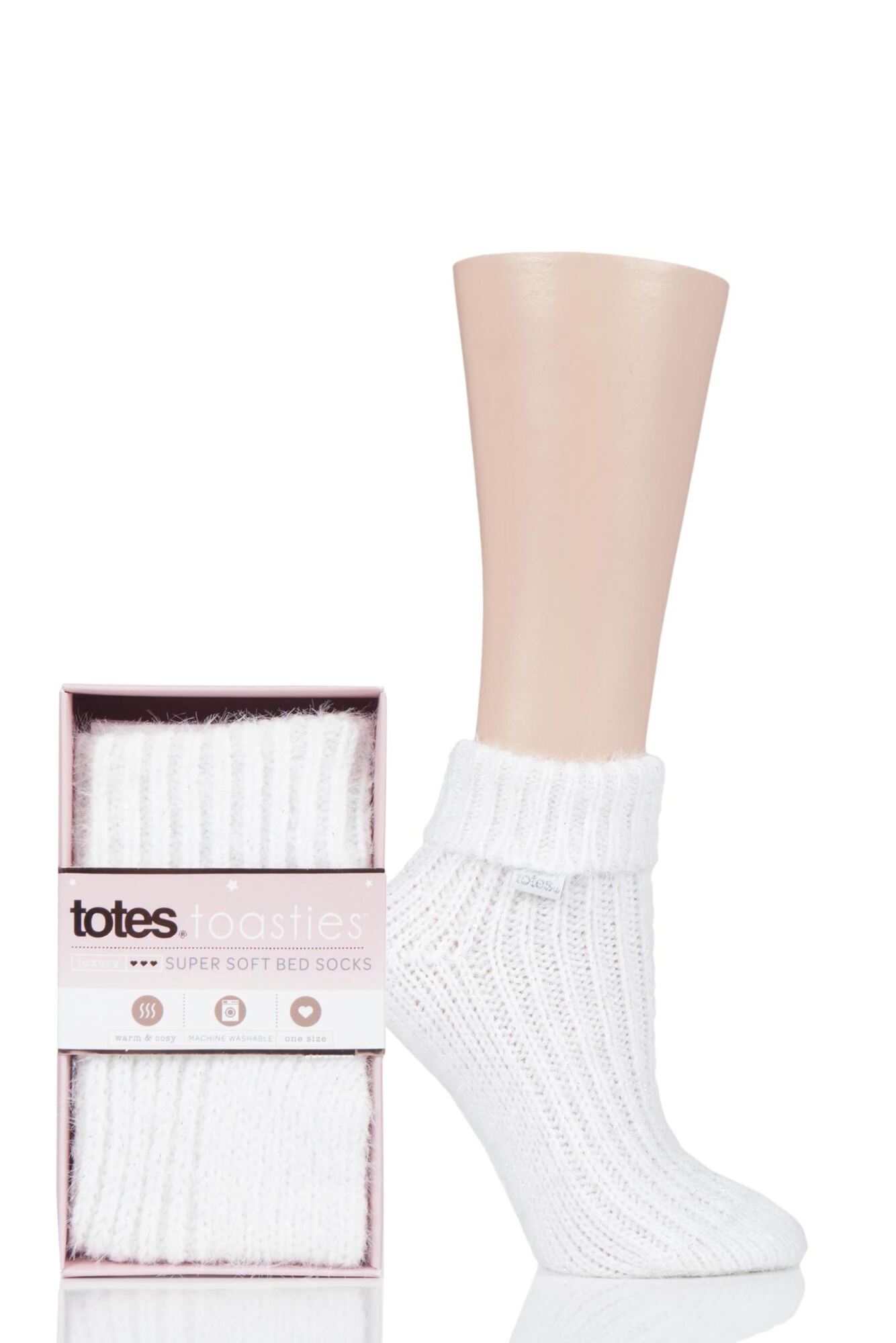 1 Pair Luxurious Super Soft Bed Socks Ladies - Totes