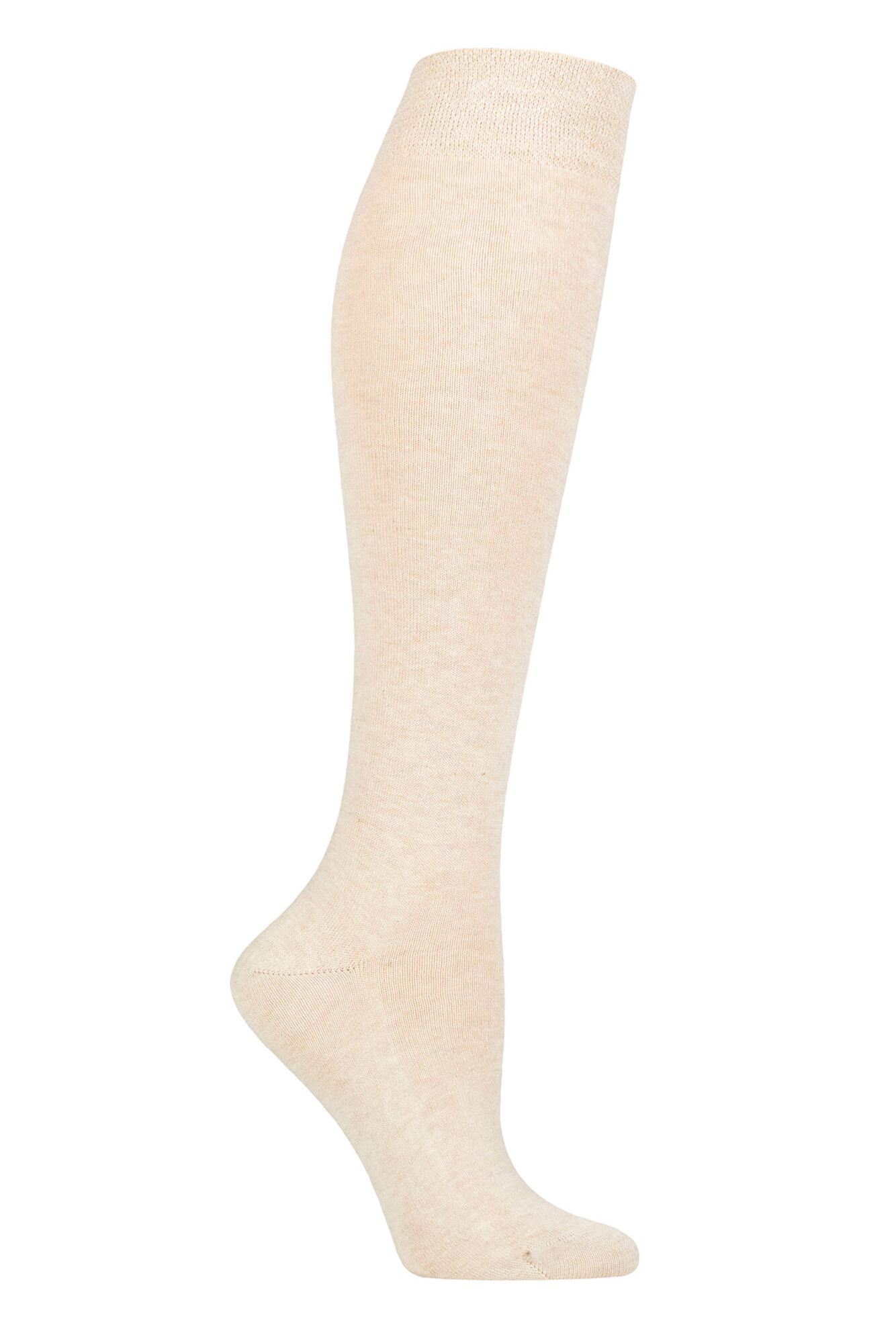 FALKE Women's Sensitive Malaga Sock-96% Cotton-Pressure Free Cuff, Grey