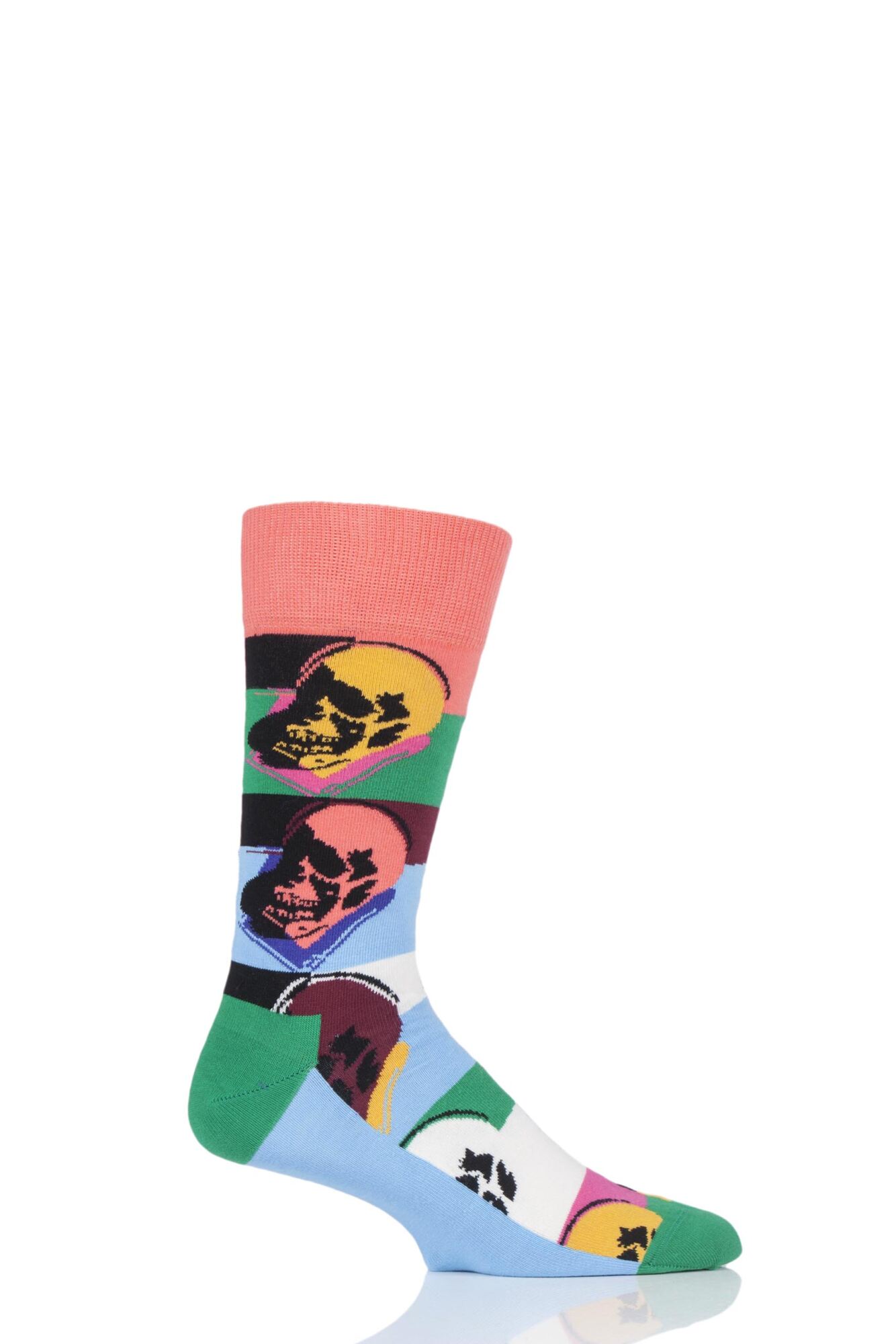 1 Pair Andy Warhol Skull Socks Unisex - Happy Socks
