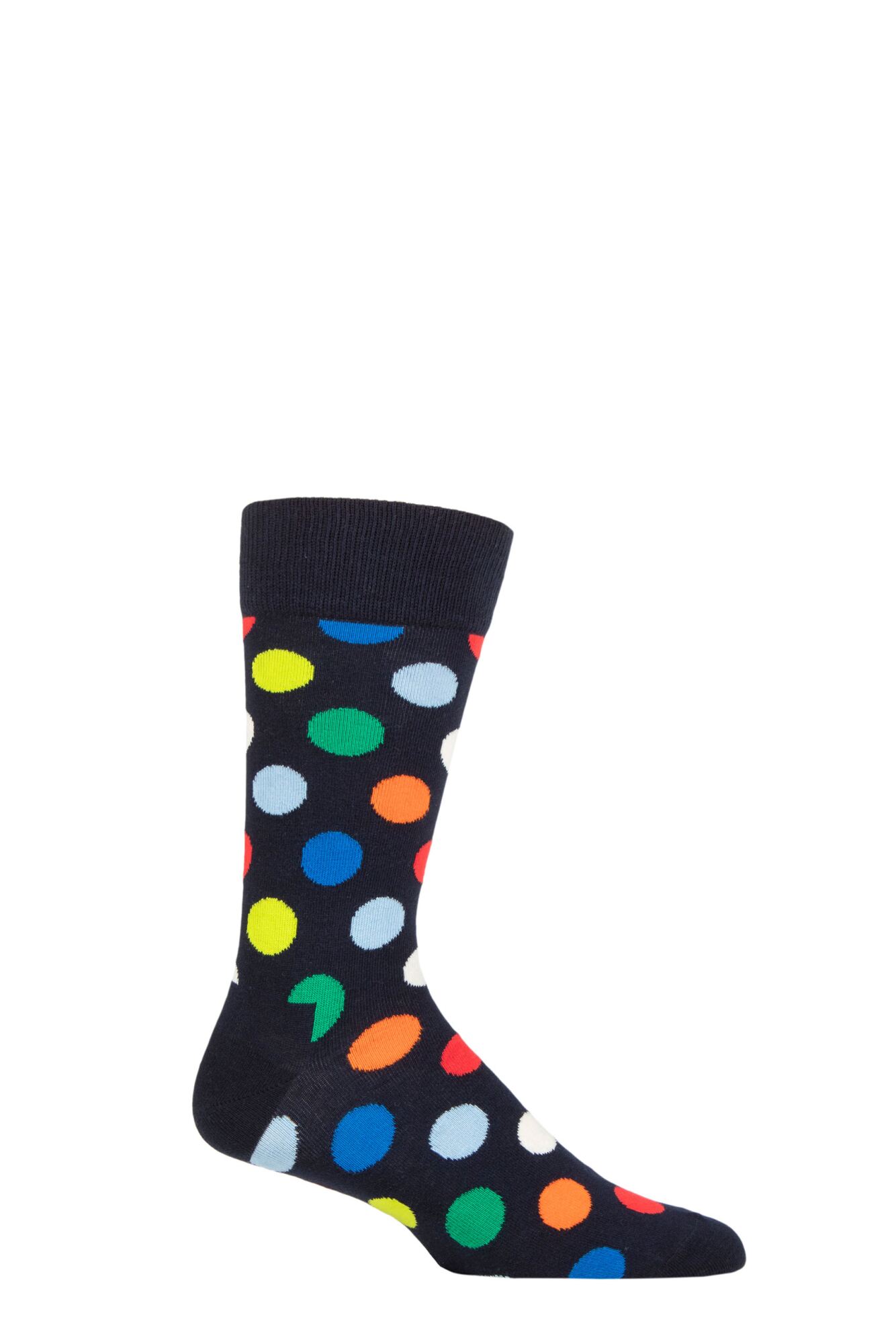 Happy Socks Big Dot Combed Cotton Socks | SOCKSHOP