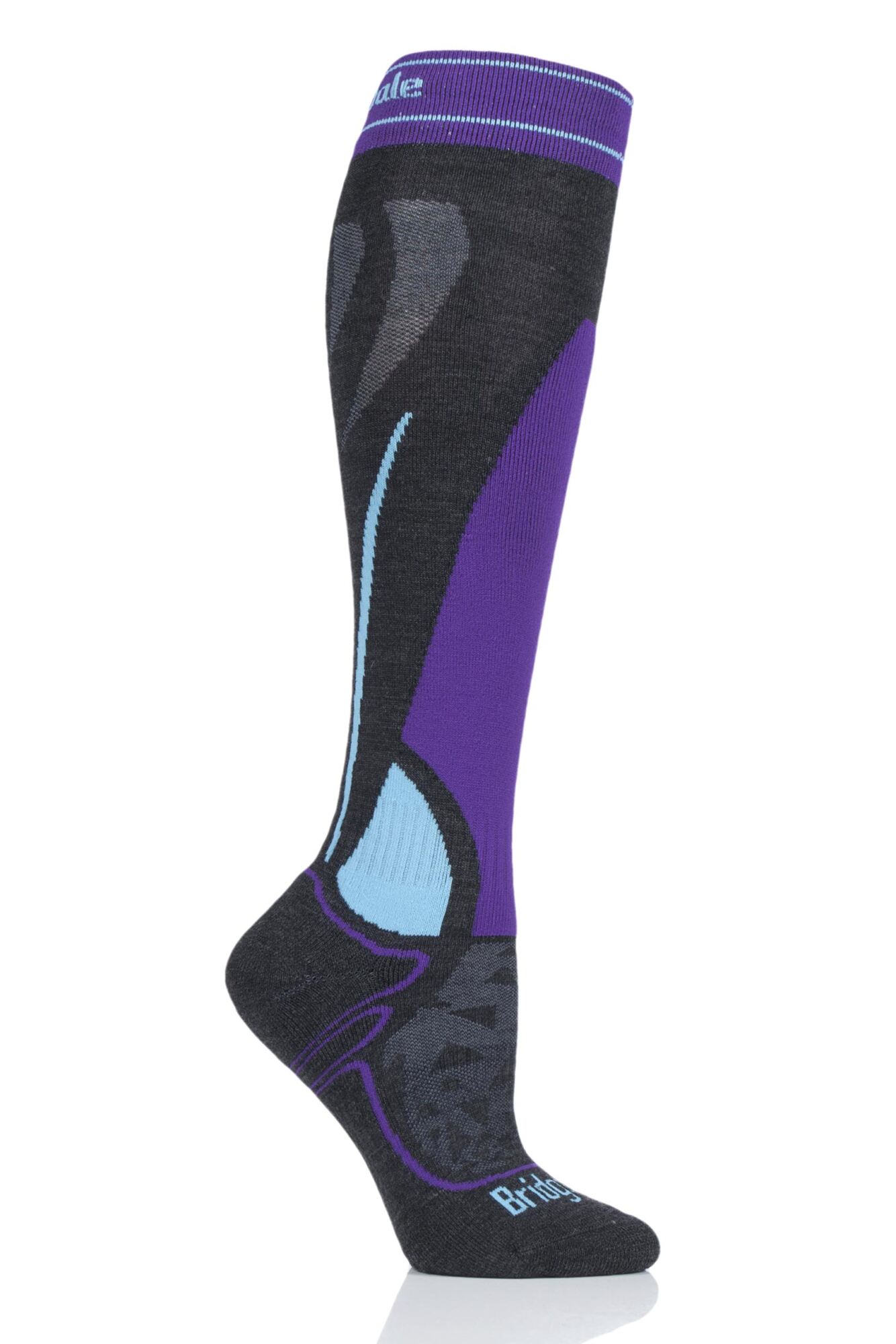 1 Pair Merino Endurance Midweight Ski Socks Ladies - Bridgedale