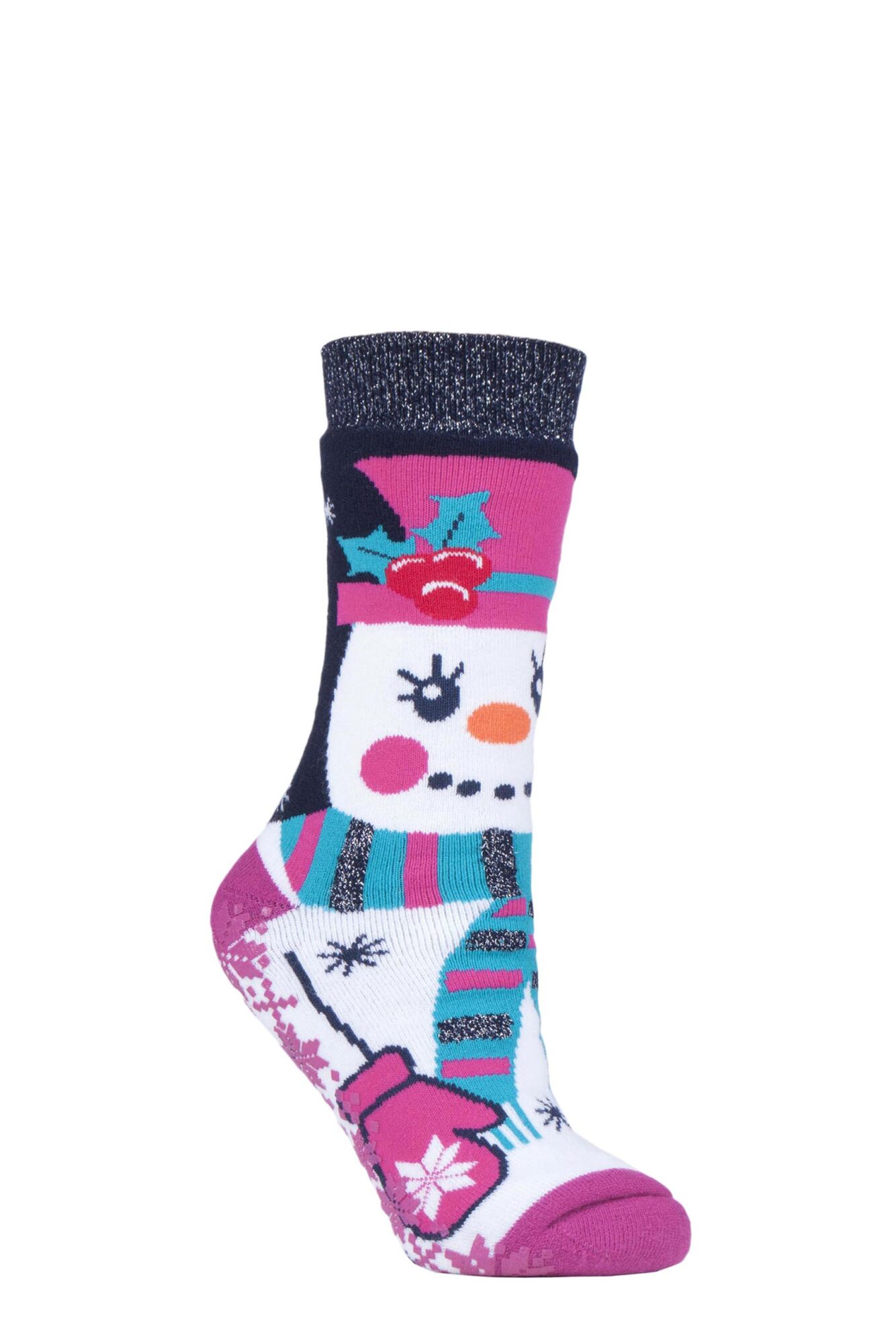 Heat Holders 1 Pair 3.1 TOG Double Layered Christmas Slipper Socks