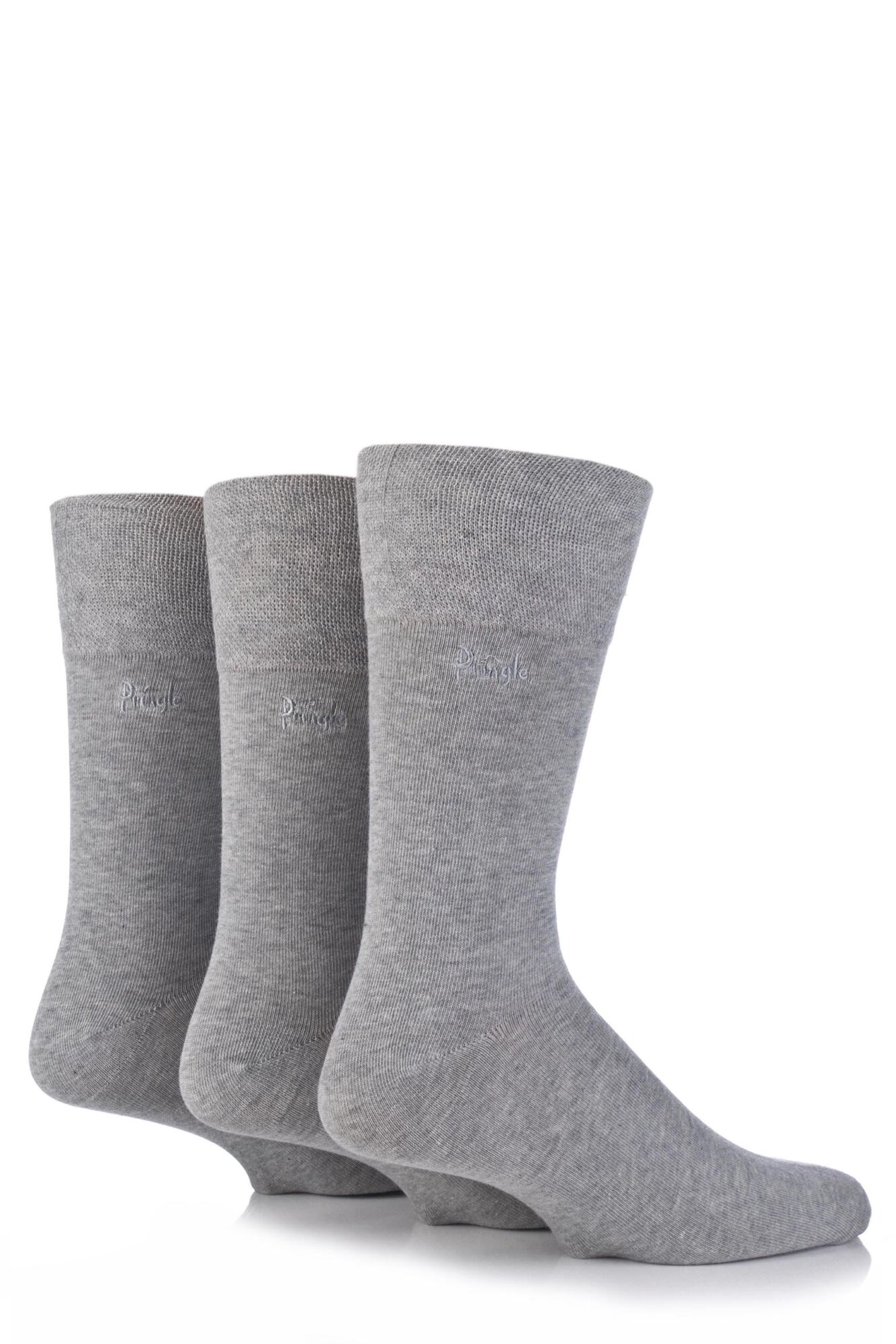 Pringle Dunvegan Comfort Cuff Plain Cotton Socks