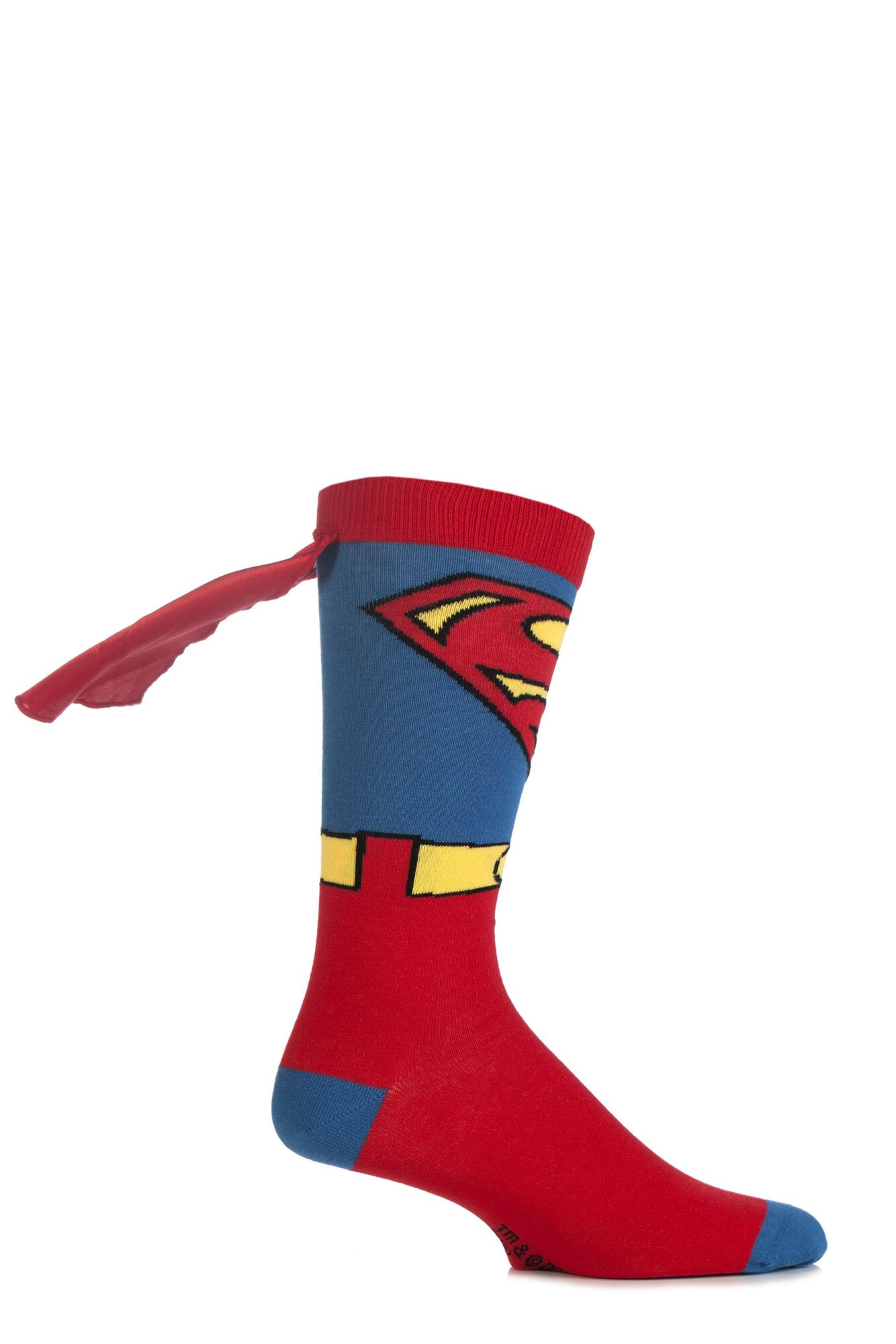 1 Pair Superman Cape Socks Men's - Film & TV Characters