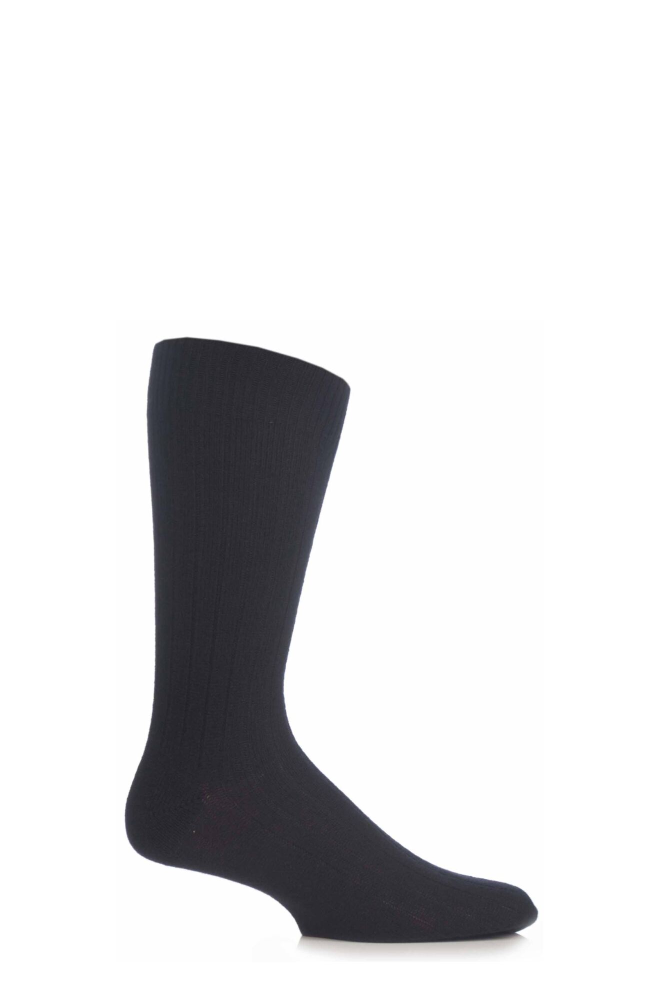 1 Pair 85% Cashmere Rib Socks Men's - Pantherella