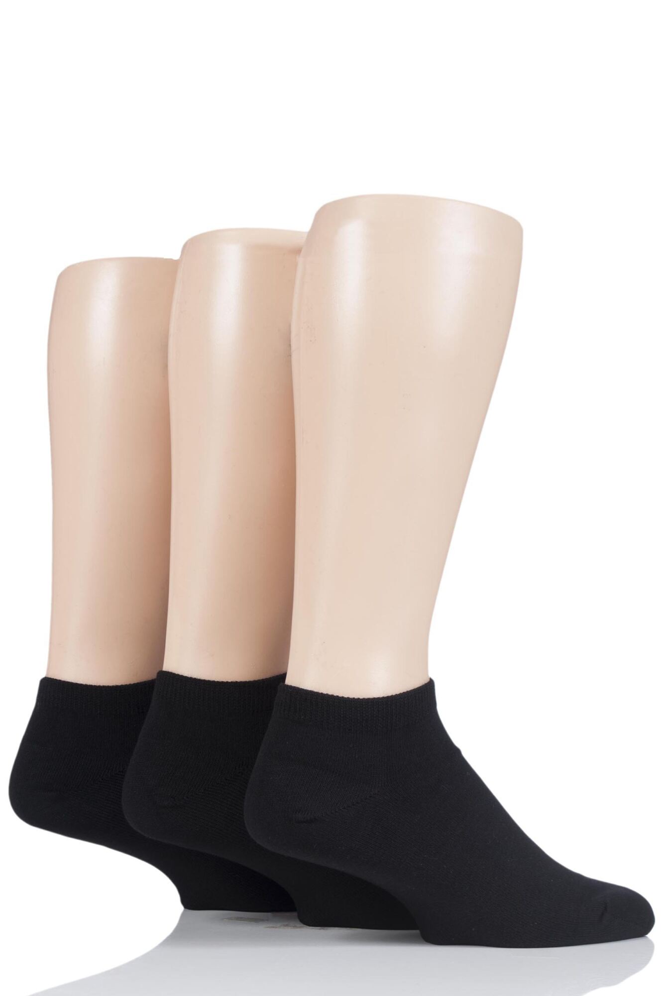 Mens 3 Pair Glenmuir Bamboo Trainer Socks from