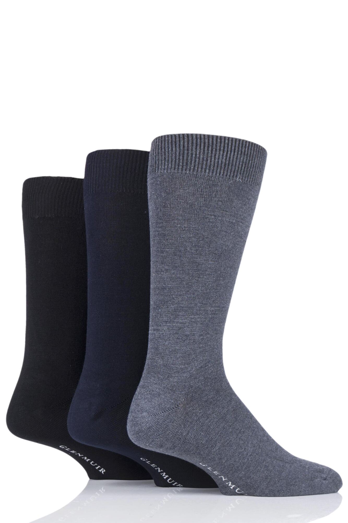 Mens Glenmuir Classic Bamboo Plain Socks from
