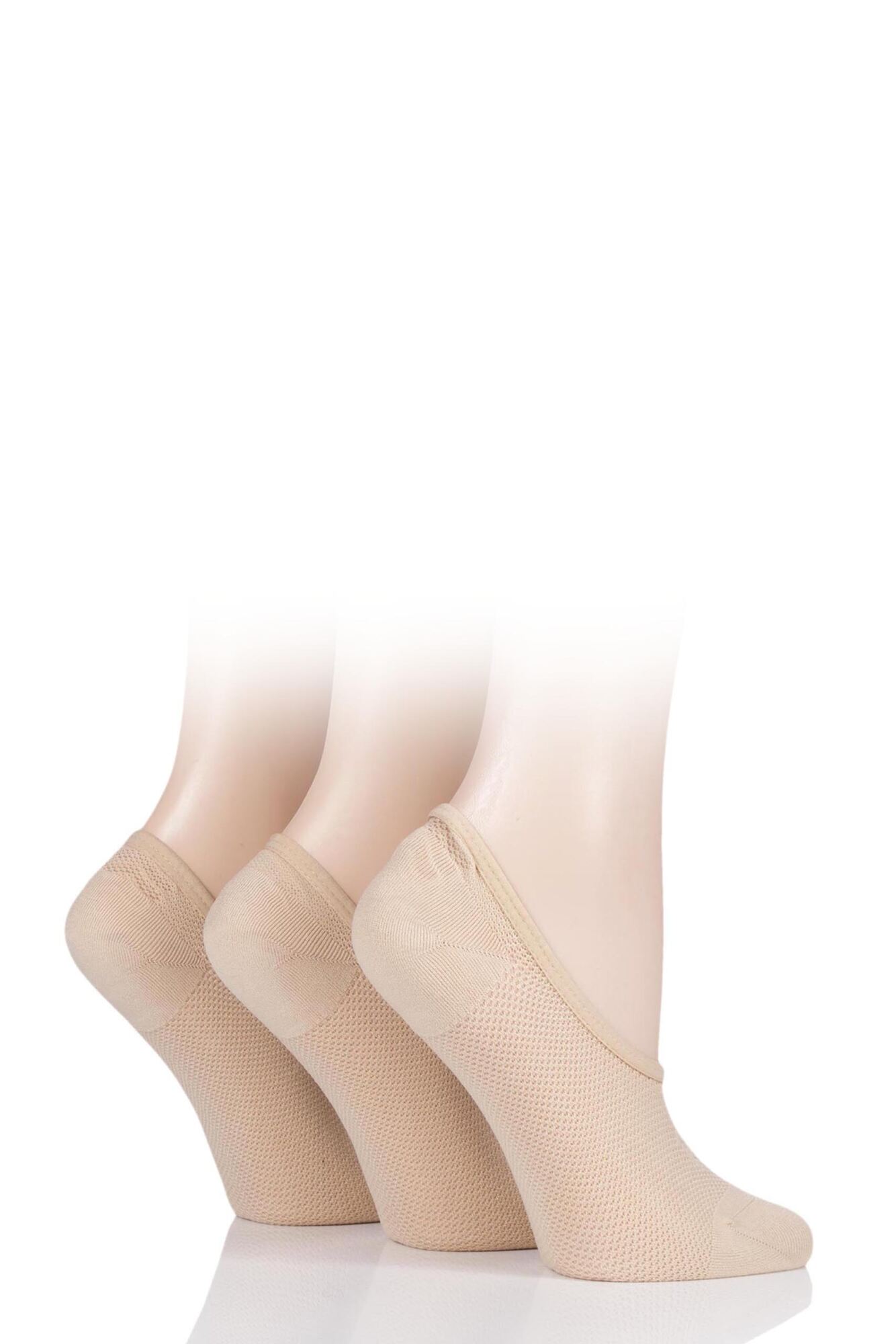 Ladies Pringle Nylon Shoe Liner Socks from