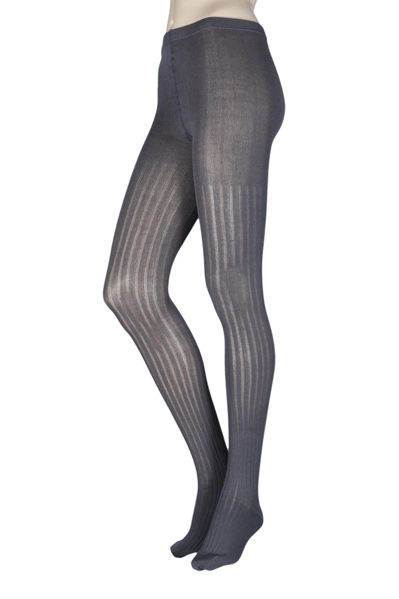 Ladies 1 Pair Elle Ribbed Bamboo Tights