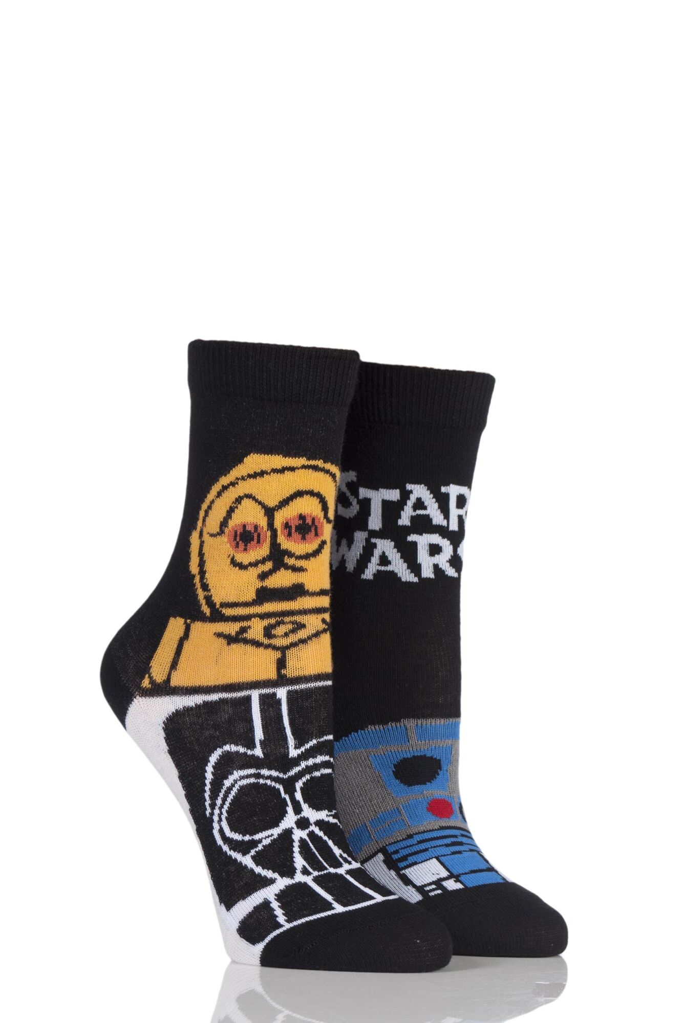 2 Pair Star Wars R2-D2 and C-3PO Socks Kids Unisex - Film & TV Characters