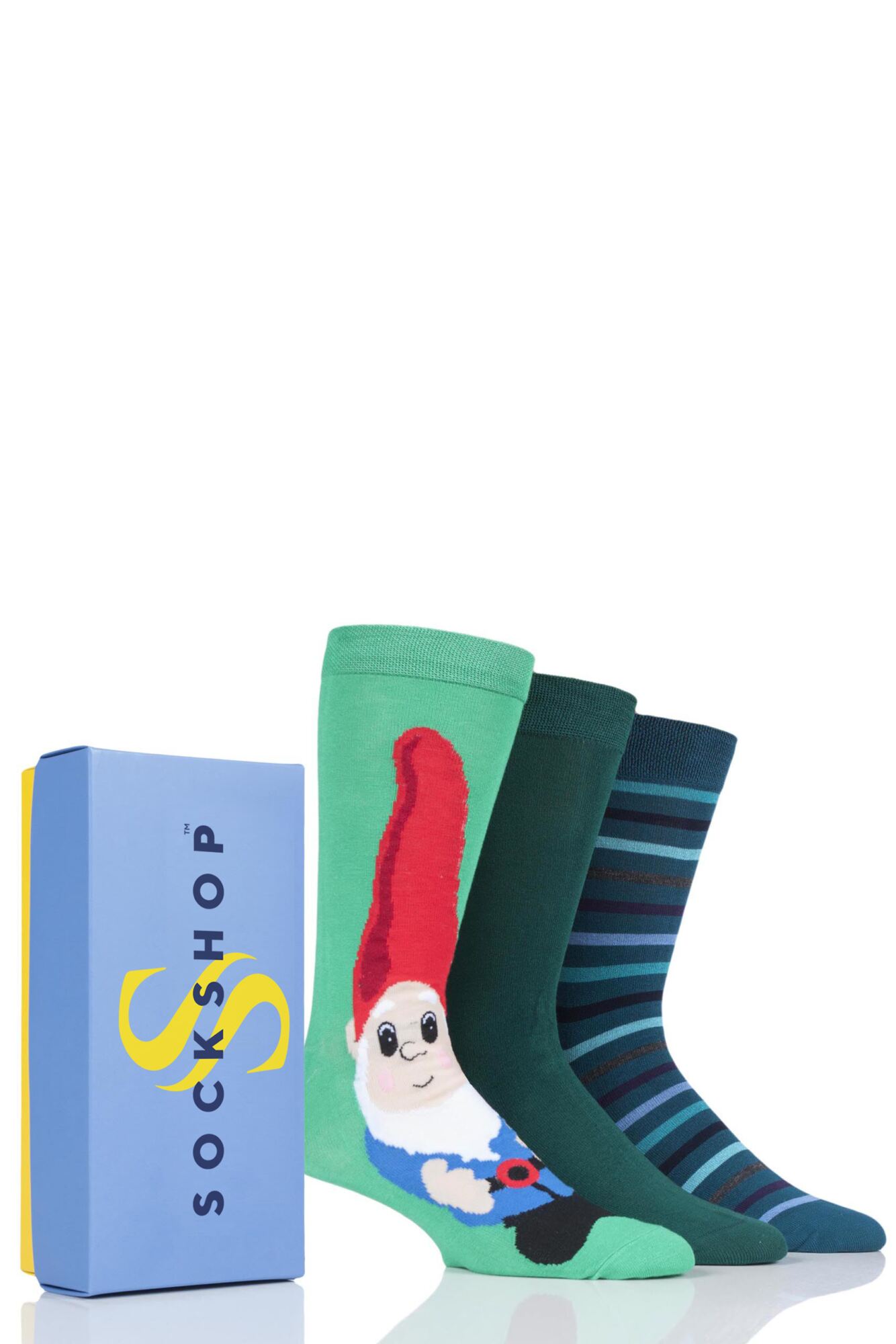 3 Pair Bamboo Bright Gift Boxed Socks Men's - SOCKSHOP