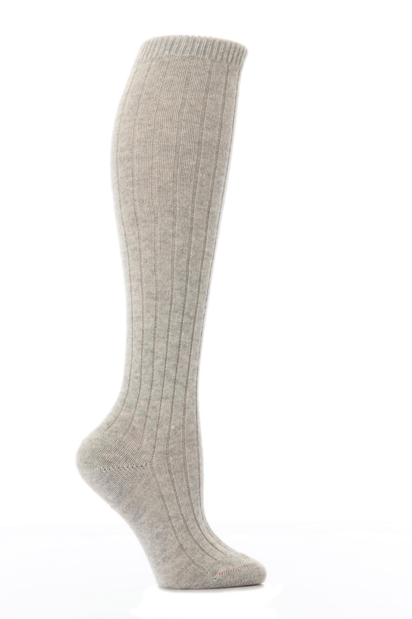 1 Pair 85% Cashmere Rib Knee High Ladies - Pantherella