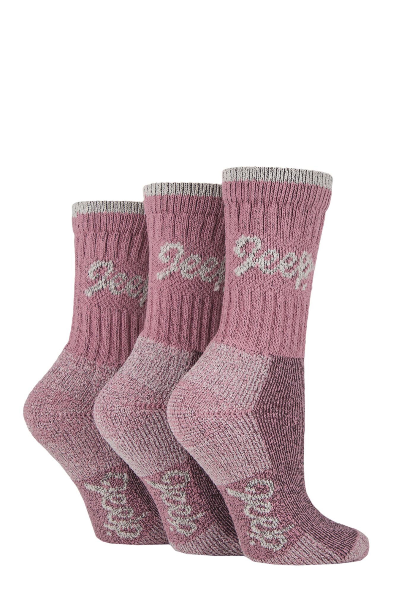 Ladies 3 Pair Jeep Luxury Terrain Boot Socks