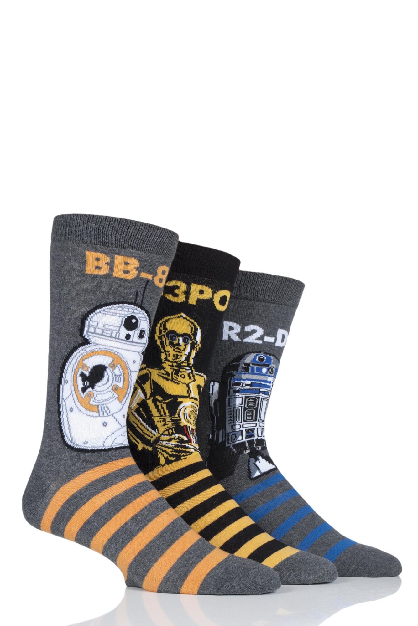 3 Pair Cotton Socks Men's - Film & TV Characters