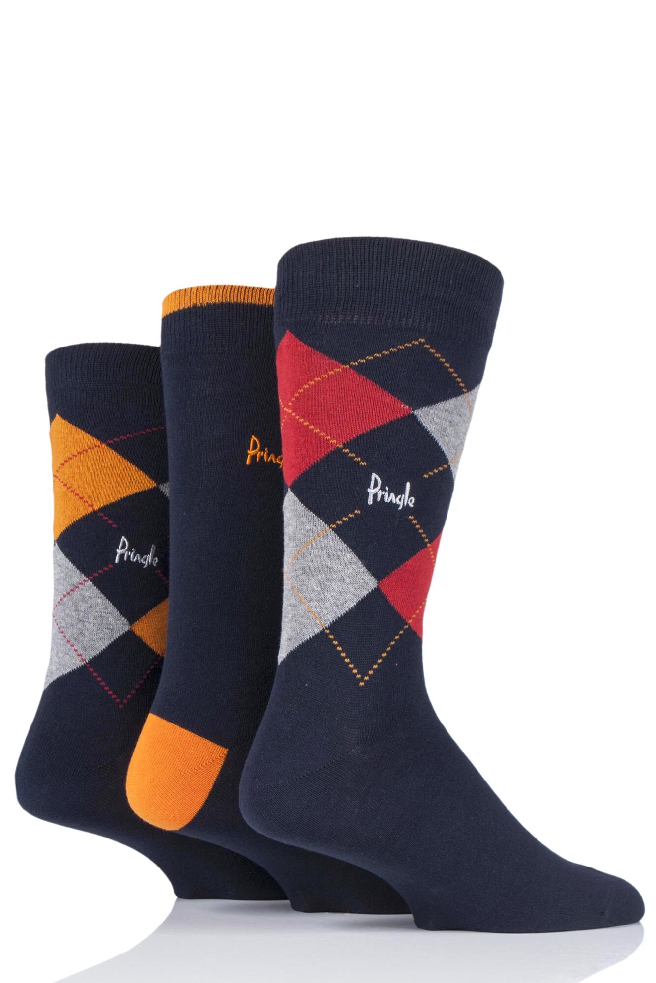 Pringle New Waverley Argyle Patterned & Plain Socks