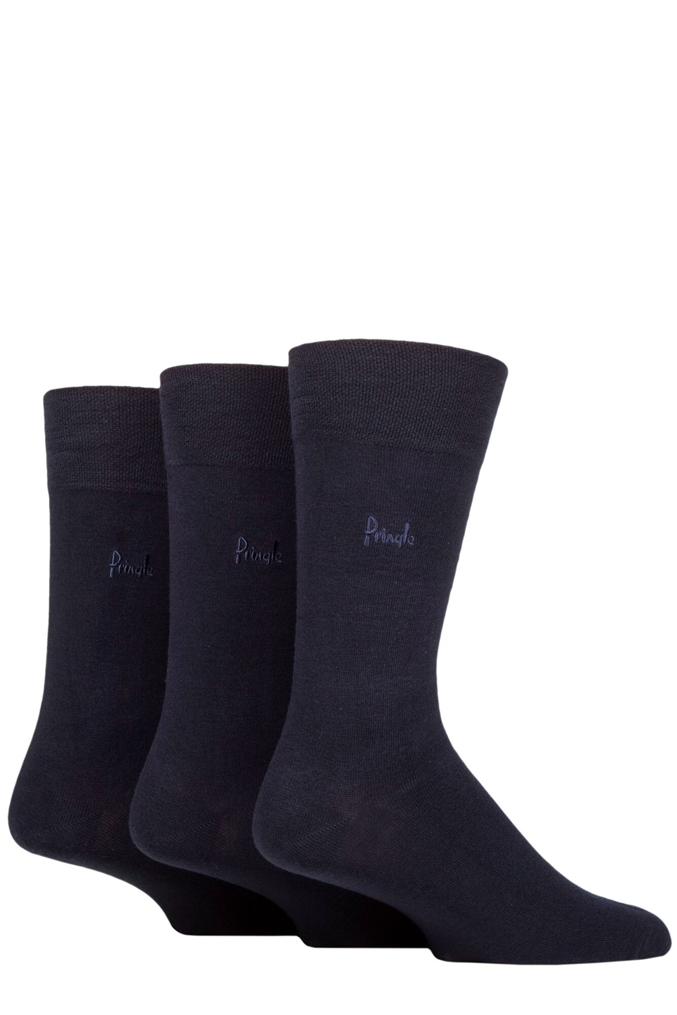 Mens 3 Pair Pringle Gentle Grip Bamboo Socks from