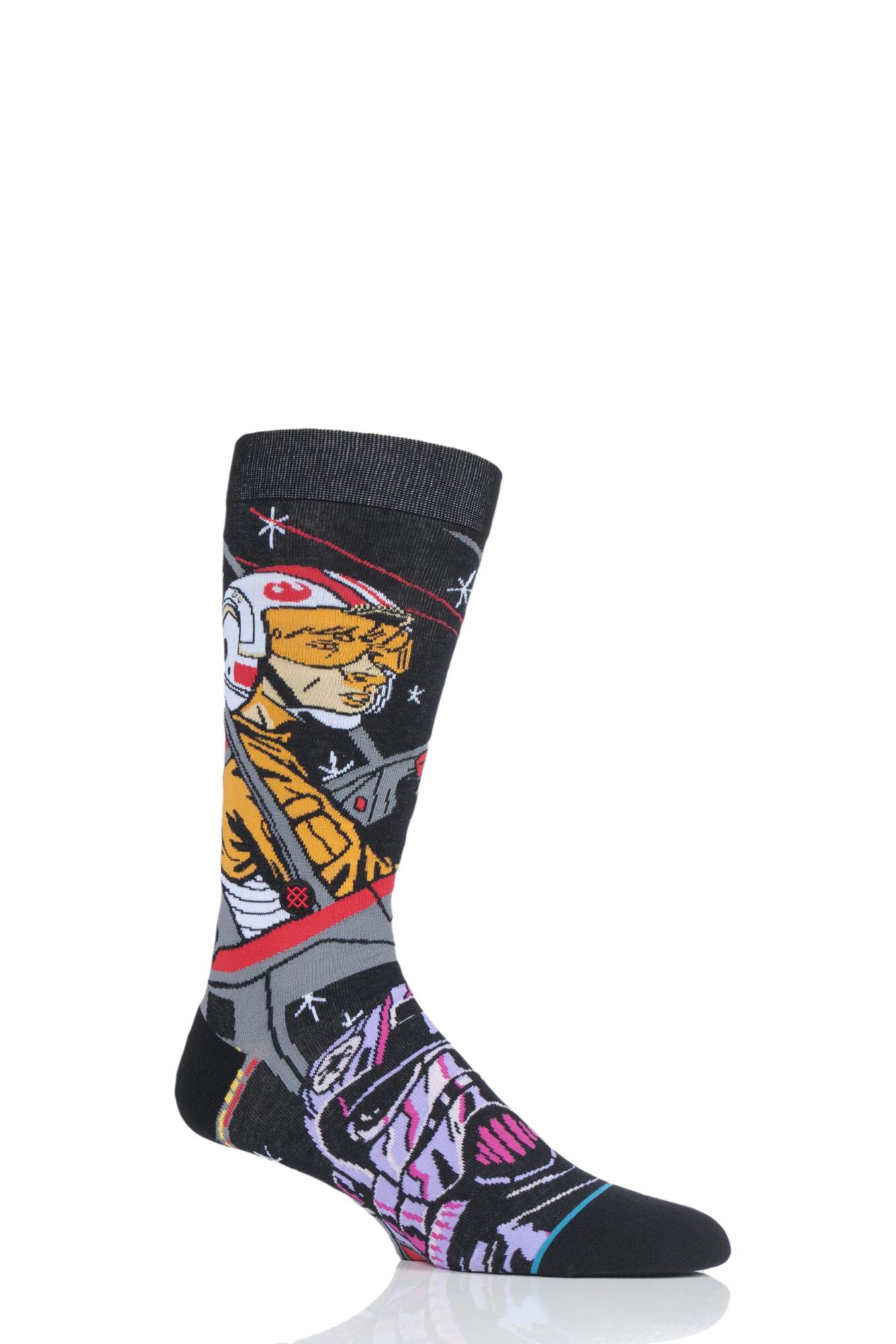 1 Pair Star Wars Warped Pilot Cotton Blend Socks Men's - Stance