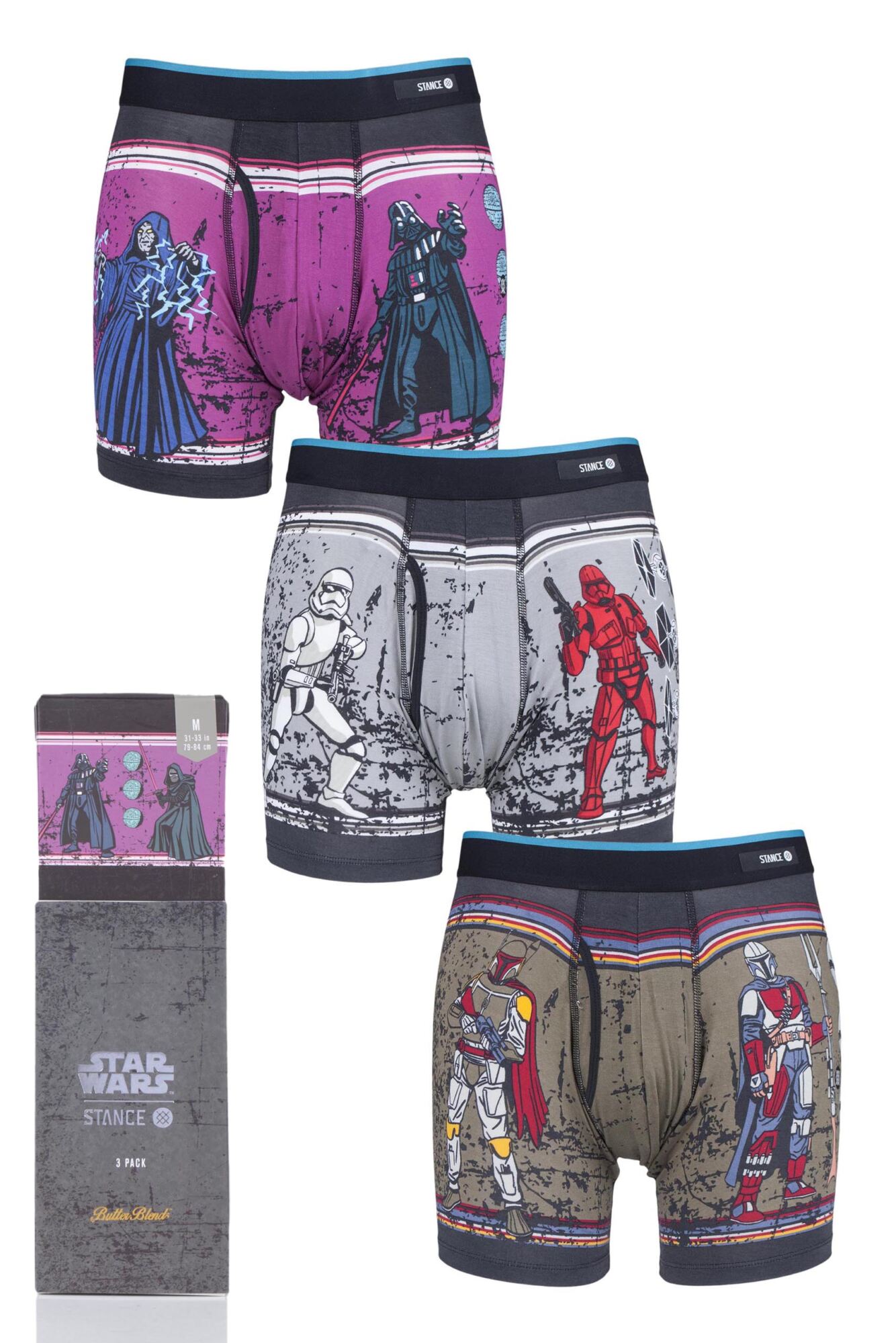 3 Pair Star Wars Collaboration Gift Boxed Boxer Shorts Men's - Stance
