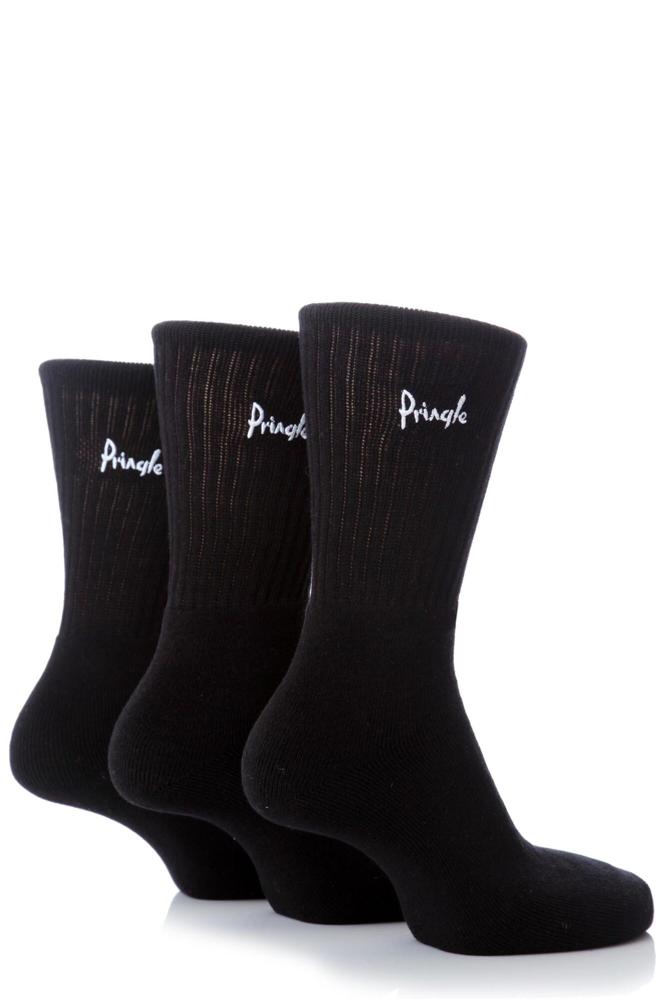 Mens 3 Pair Pringle Full Cushion Sports Socks In 4 Colours From