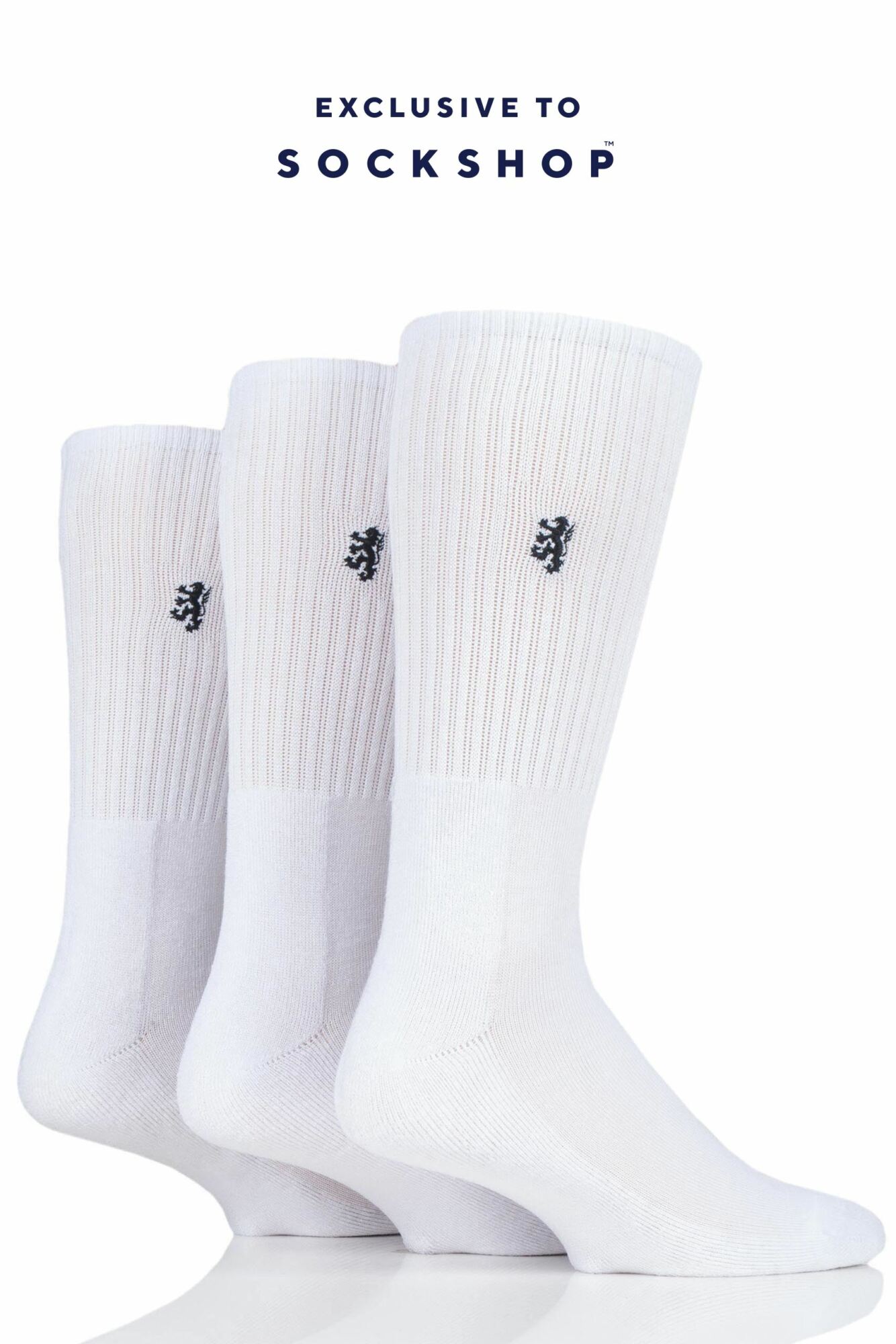 3 PAIR BAMBOO CUSHIONED SPORTS SOCKS EXCLUSIVE TO SOCKSHOP MEN'S - PRINGLE