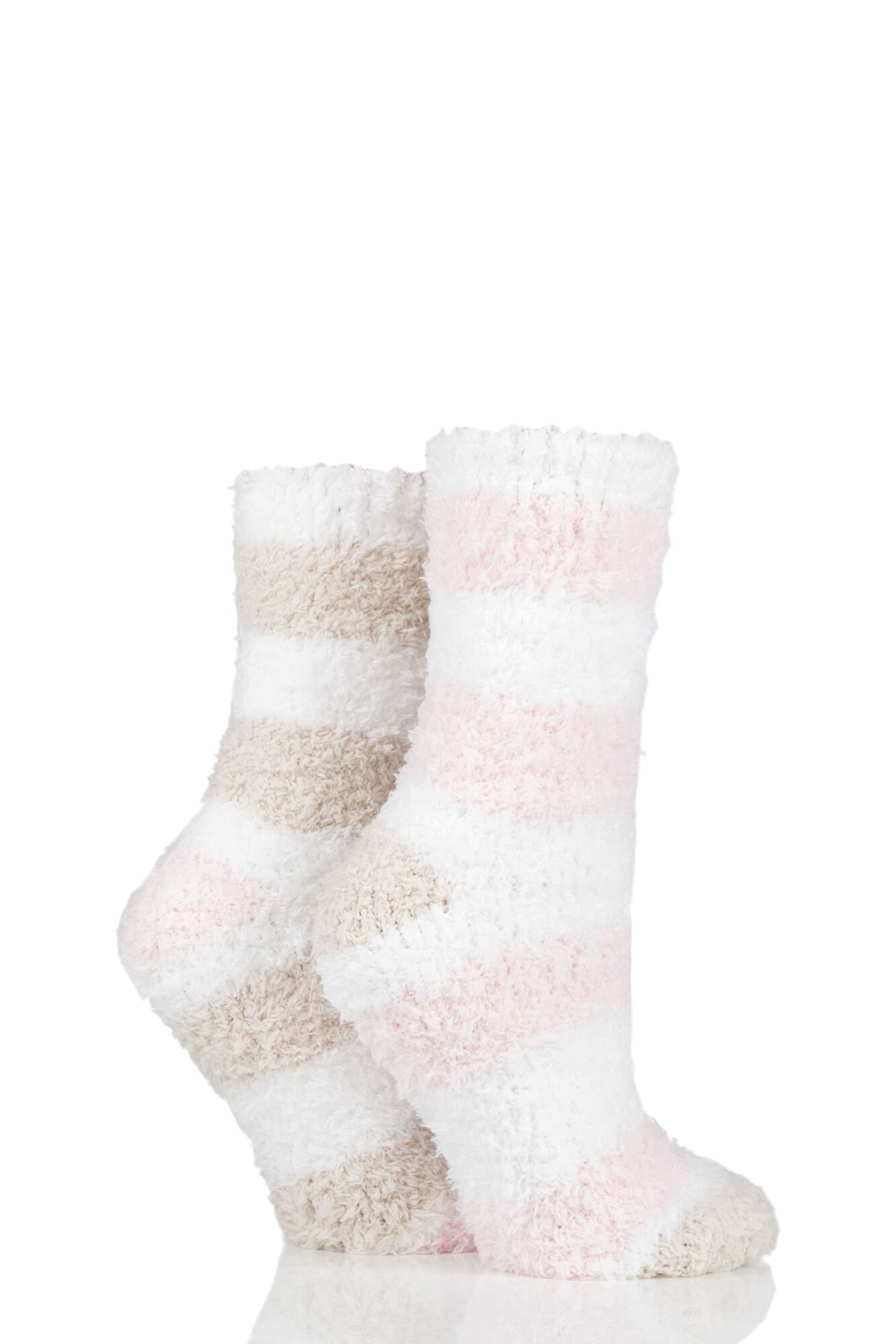 2 Pair Fluffy and Cosy Leisure Socks Ladies - SOCKSHOP