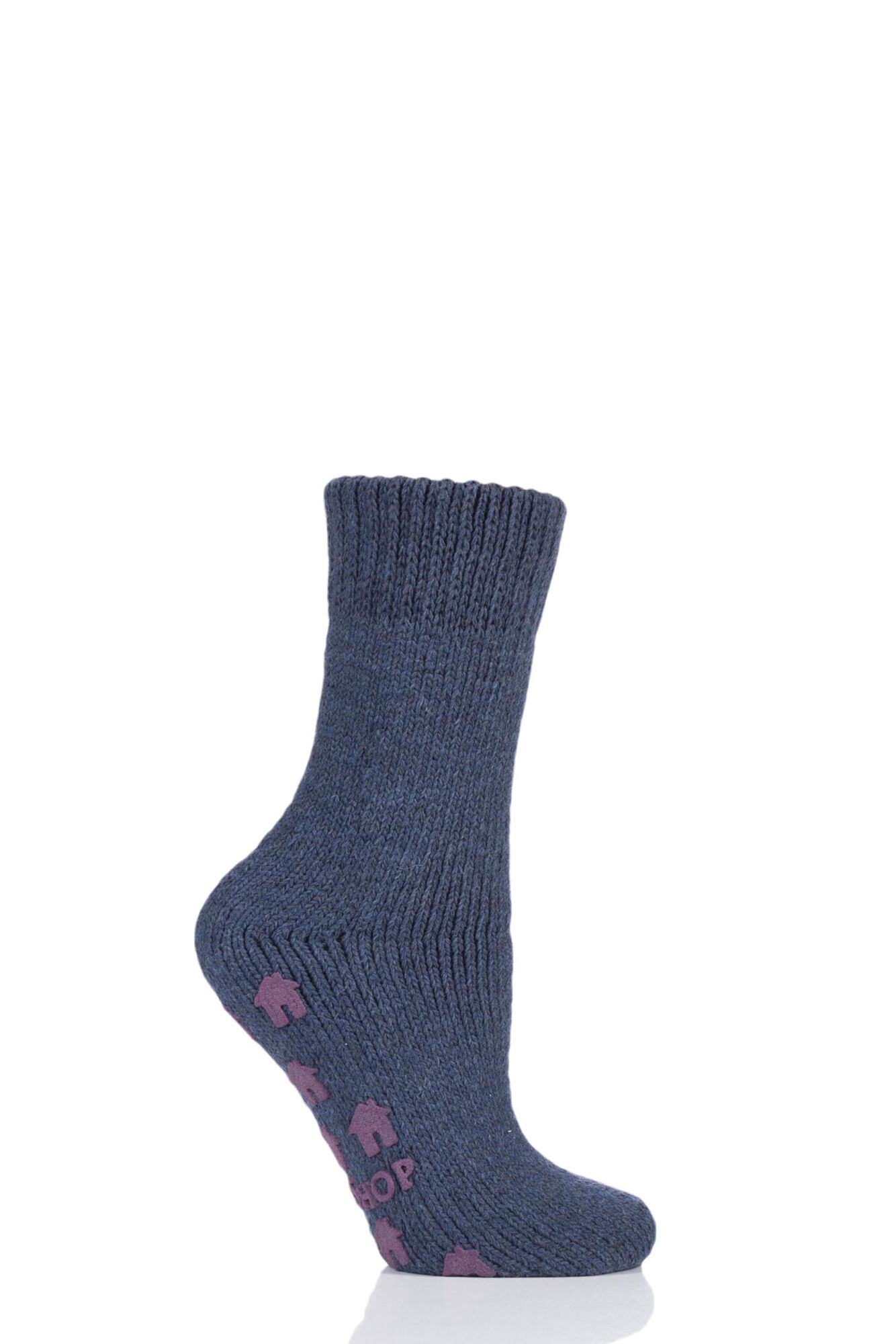 1 Pair Natural Home Slipper Socks Unisex - SOCKSHOP