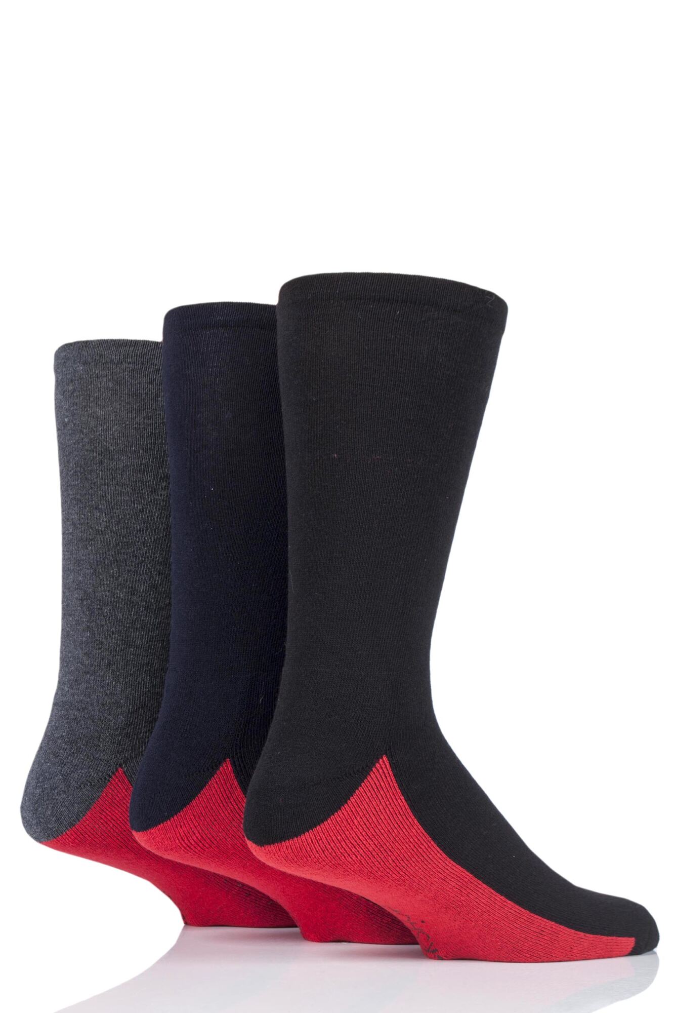 3 Pair Half Cushion Gentle Socks Men's - SOCKSHOP