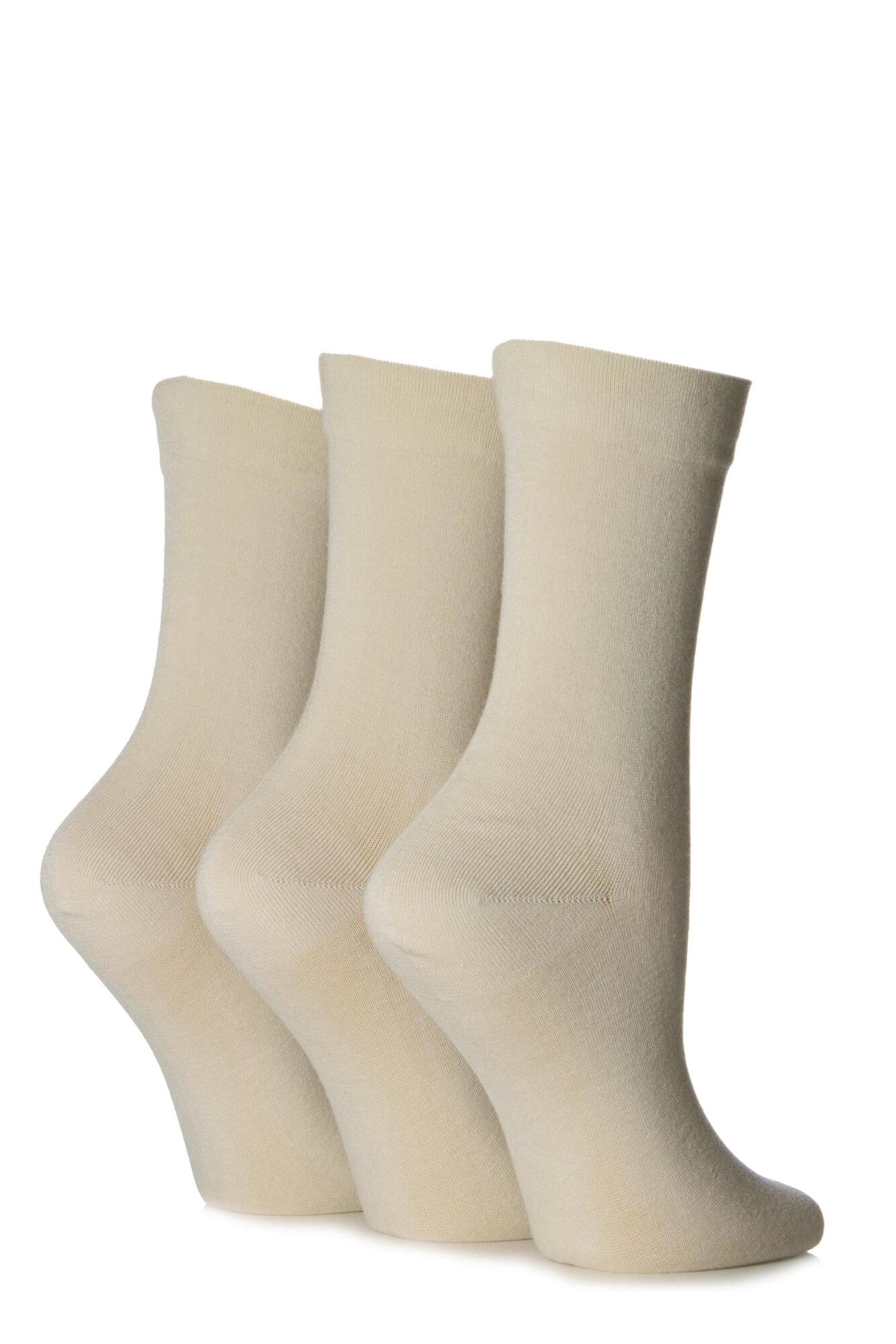 Ladies 3 Pair SOCKSHOP Gentle Bamboo Socks with Smooth Toe Seams in ...