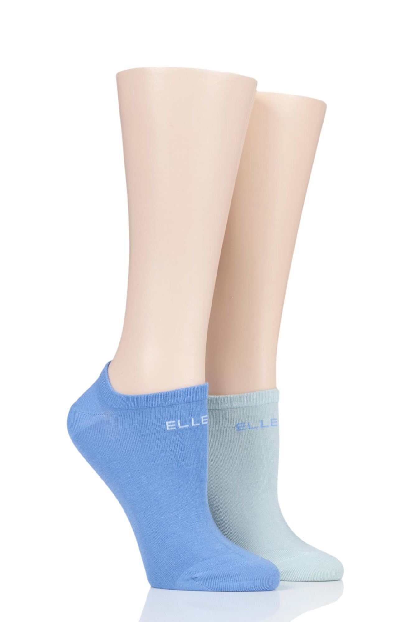 Ladies Elle Plain Bamboo No Show Socks from