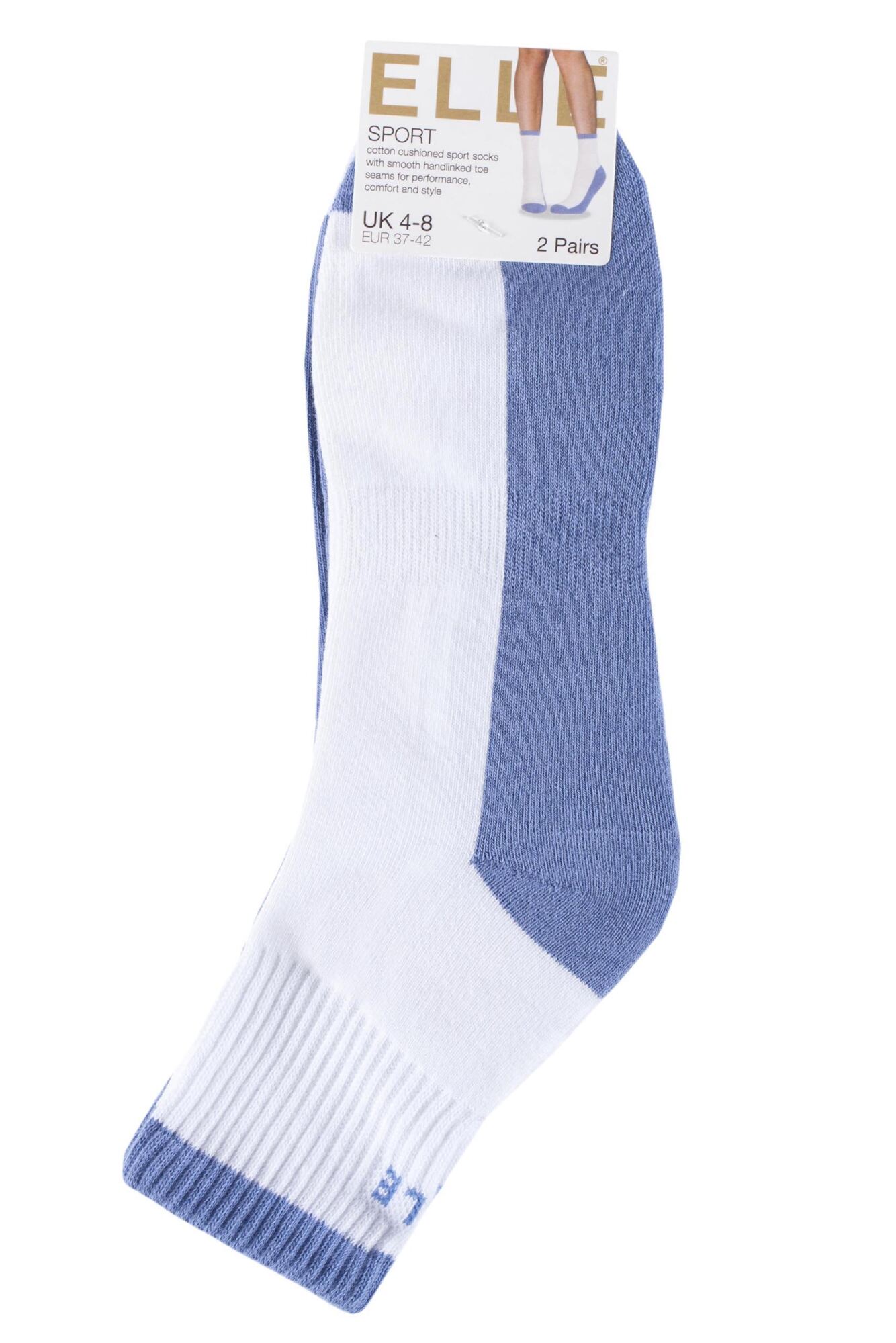 Ladies Elle Sports Cushioned Ankle Socks from
