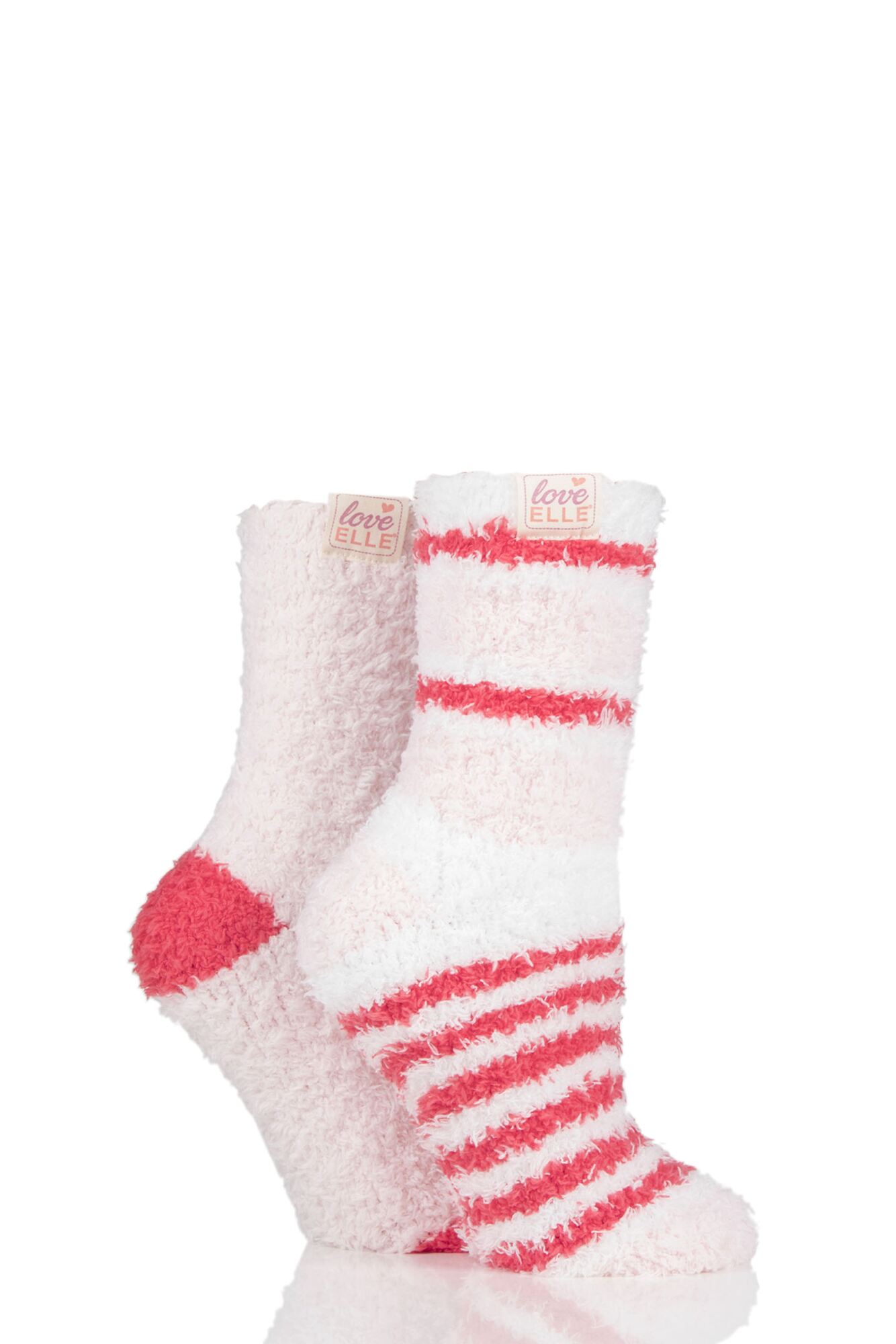 2 Pair Fluffy and Cosy Blissful Bed Time Socks Ladies - Elle