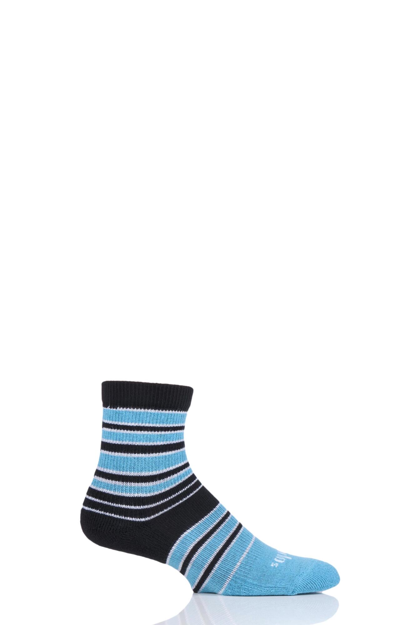 1 Pair Striped Quarter Socks Unisex - Thorlos
