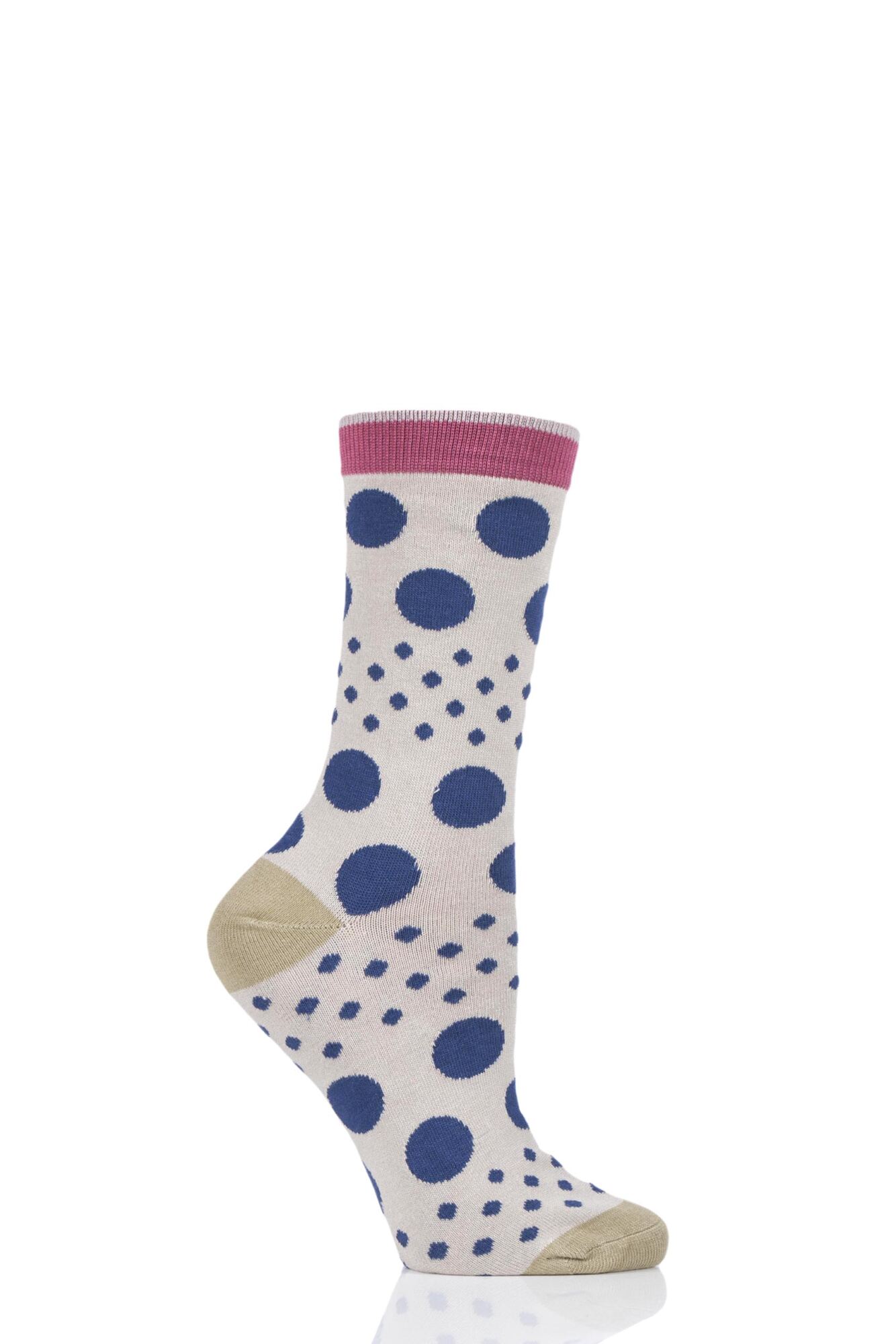 1 Pair Easy Spot Bamboo and Organic Cotton Socks Ladies - Thought