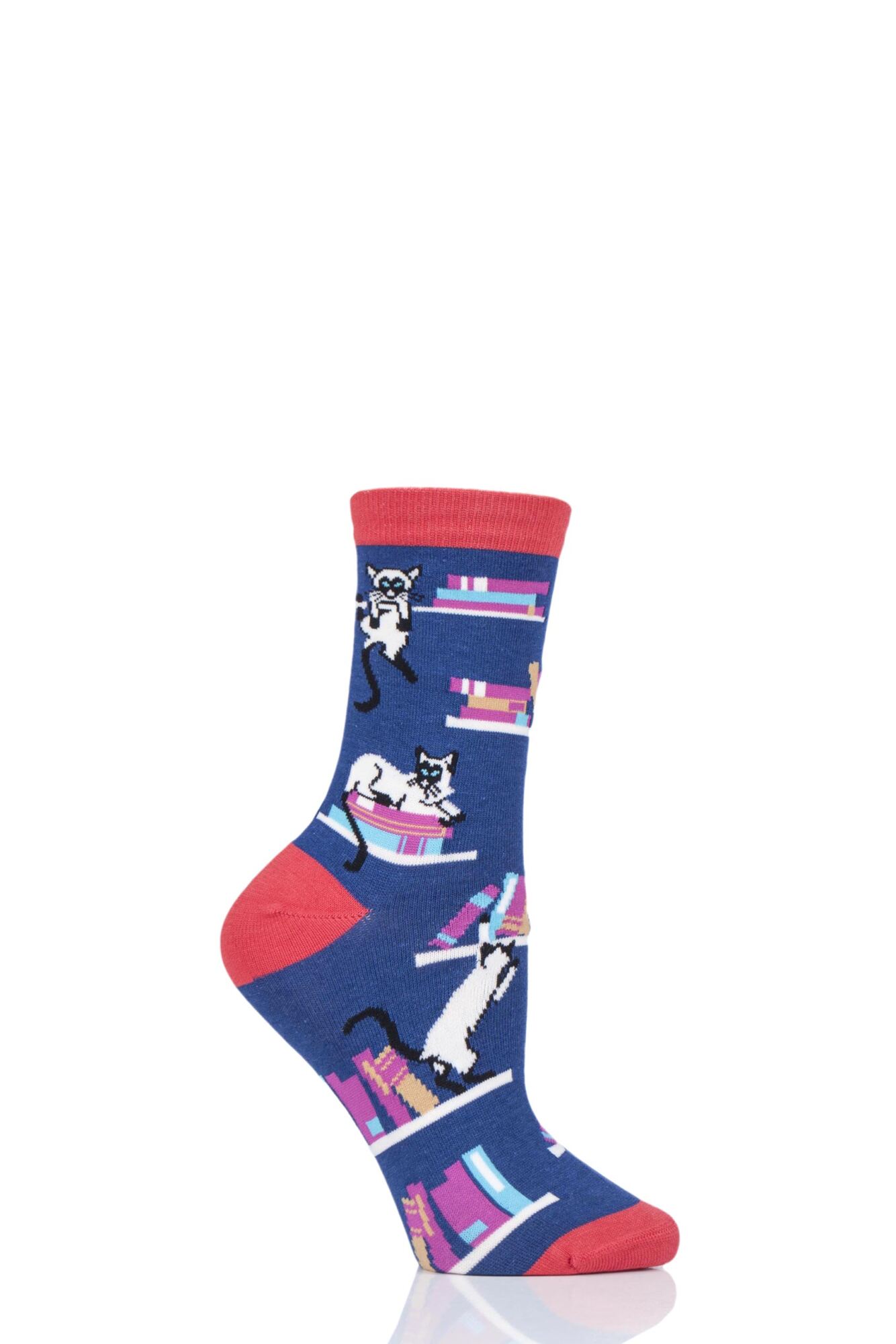 1 Pair Gatto Cats Bamboo and Organic Cotton Socks Ladies - Thought