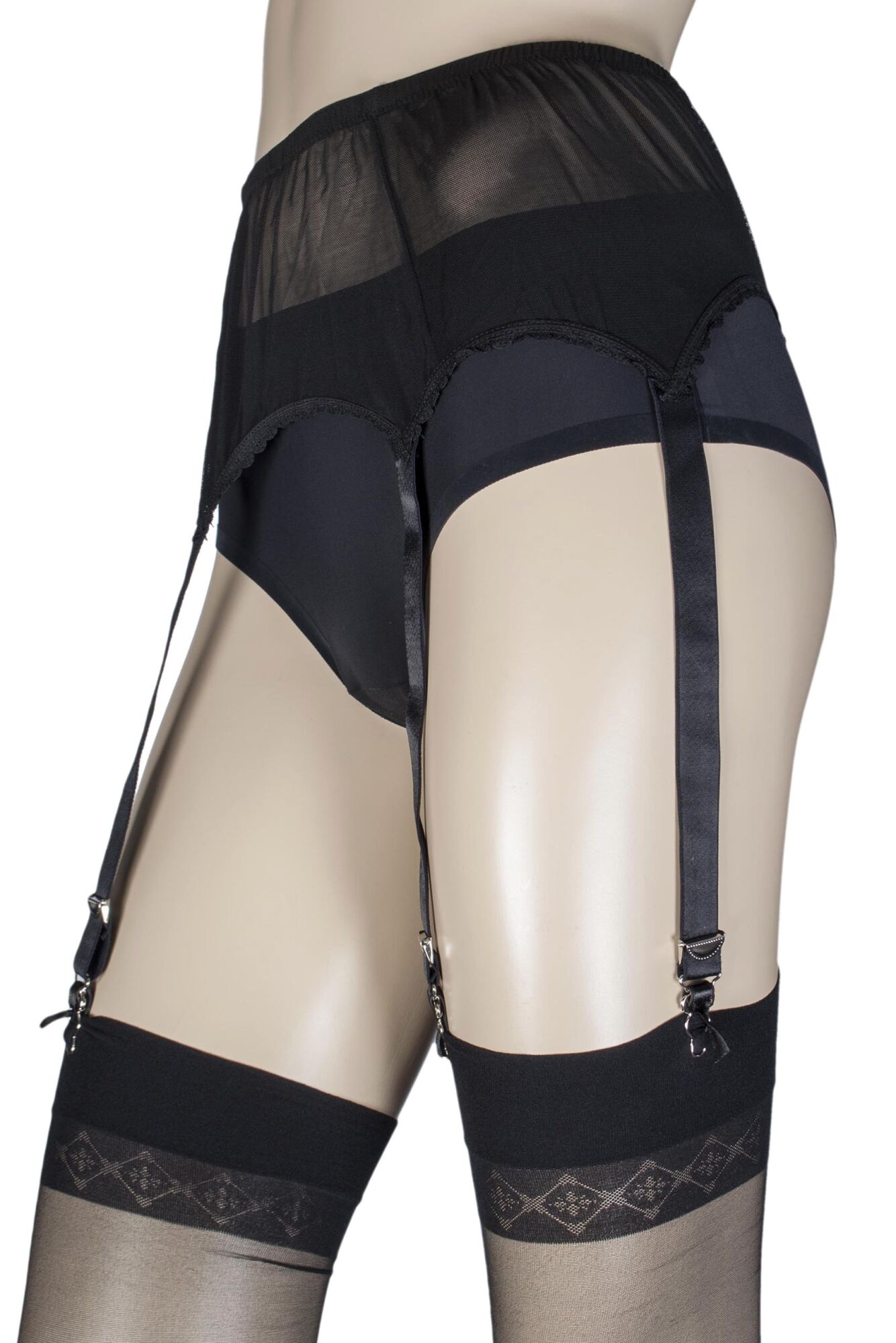 1 Pack Six Strap Suspender Belt Ladies - Couture