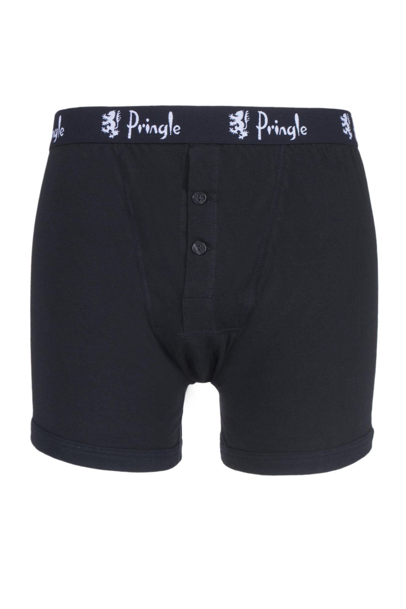 1 Pack Button Fly Cotton Fitted Boxer Shorts Men's - Pringle
