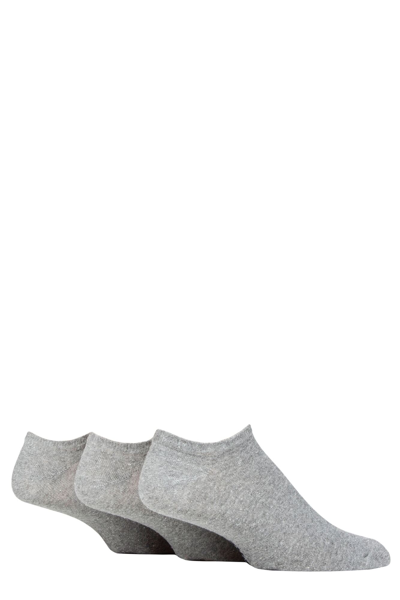 Mens 3 Pair TORE 100 Recycled Plain Cotton Trainer Socks from