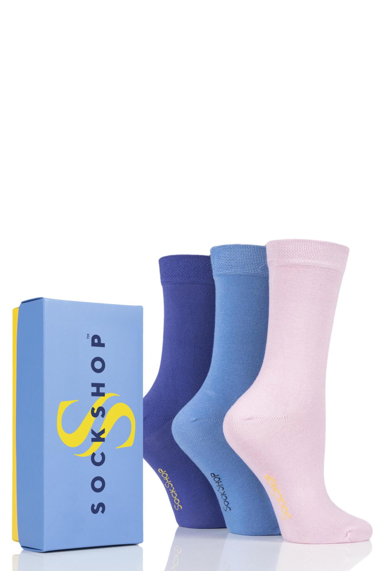 3 Pair Bamboo Bright Gift Boxed Socks Ladies - SOCKSHOP