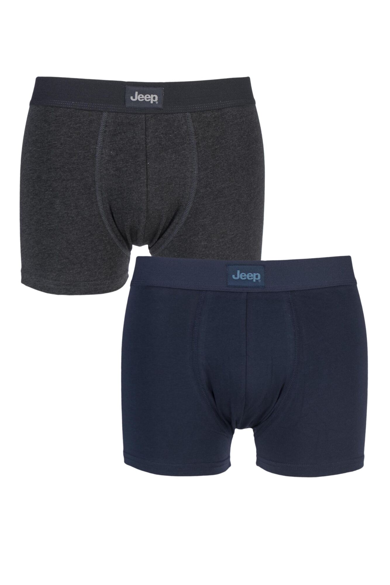 Jeep Cotton Plain Fitted Hipster Trunks