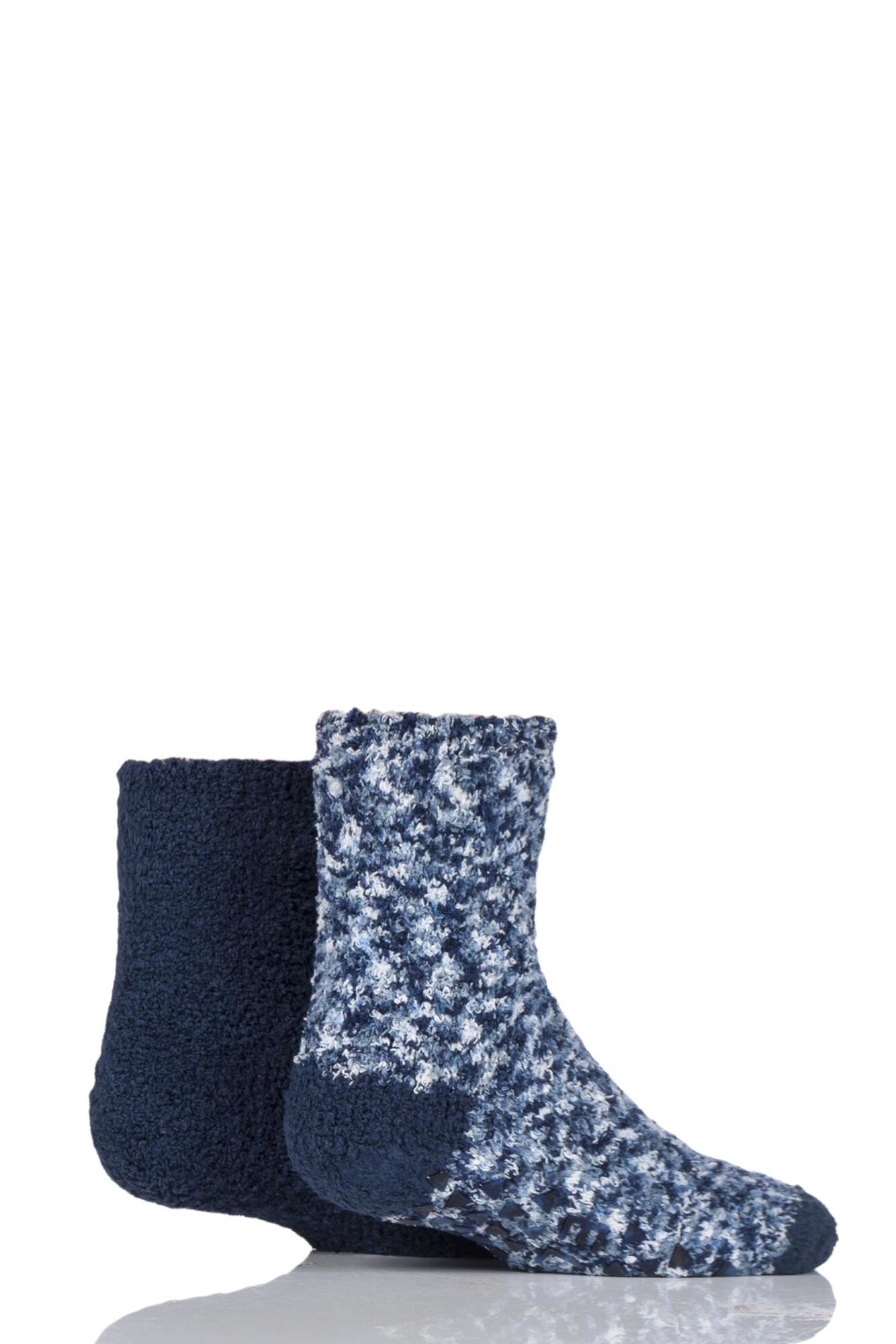 2 Pair Cosy Bed and Slipper Socks Girls - Elle