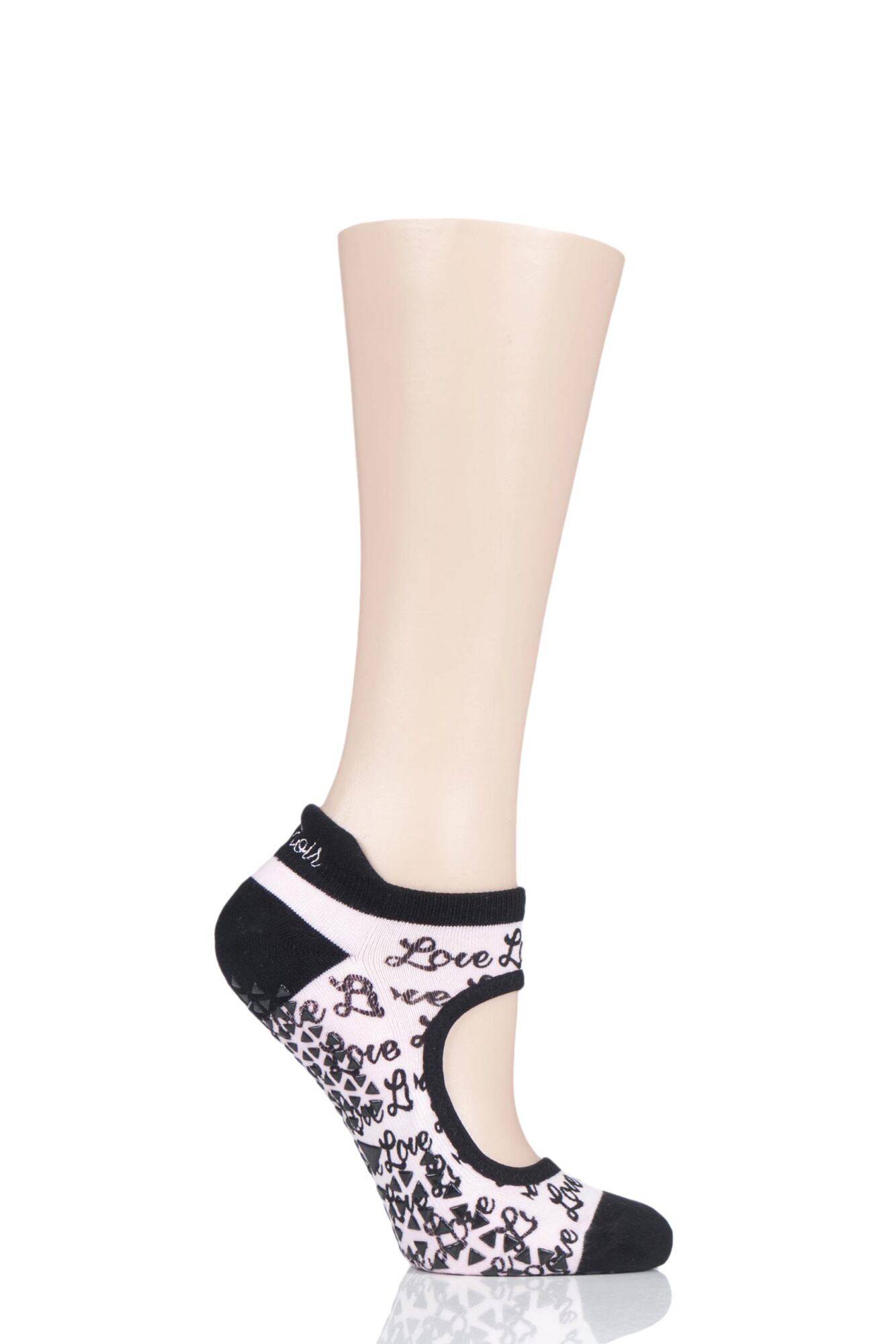 Ladies Tavi Noir Emma Organic Cotton Yoga Socks with Grip from