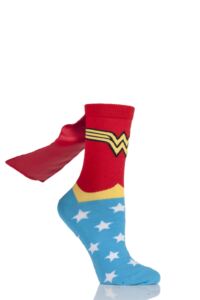 Pair DC Comics Wonder Woman Cape Socks