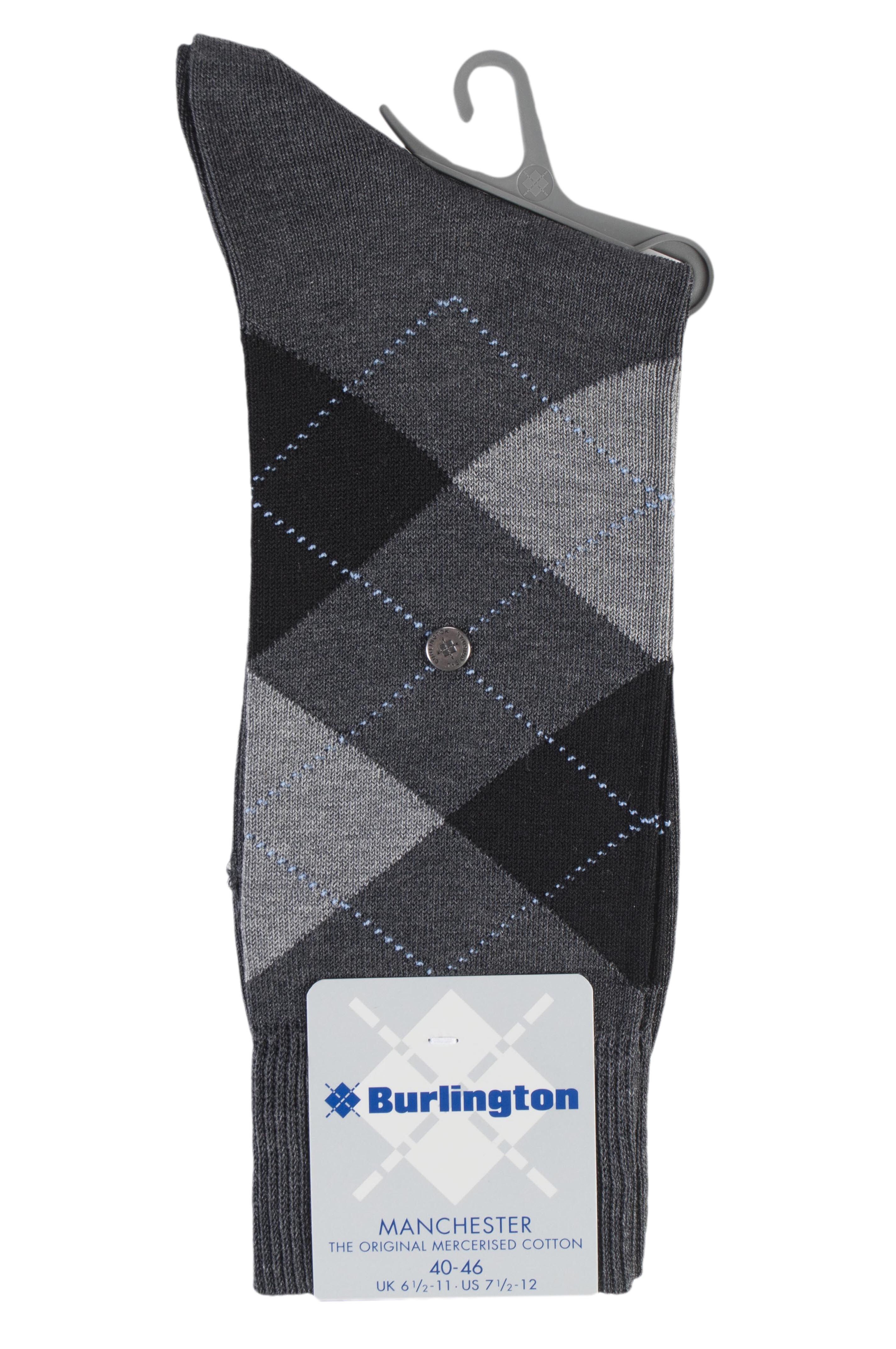 Burlington Manchester Argyle Cotton Socks