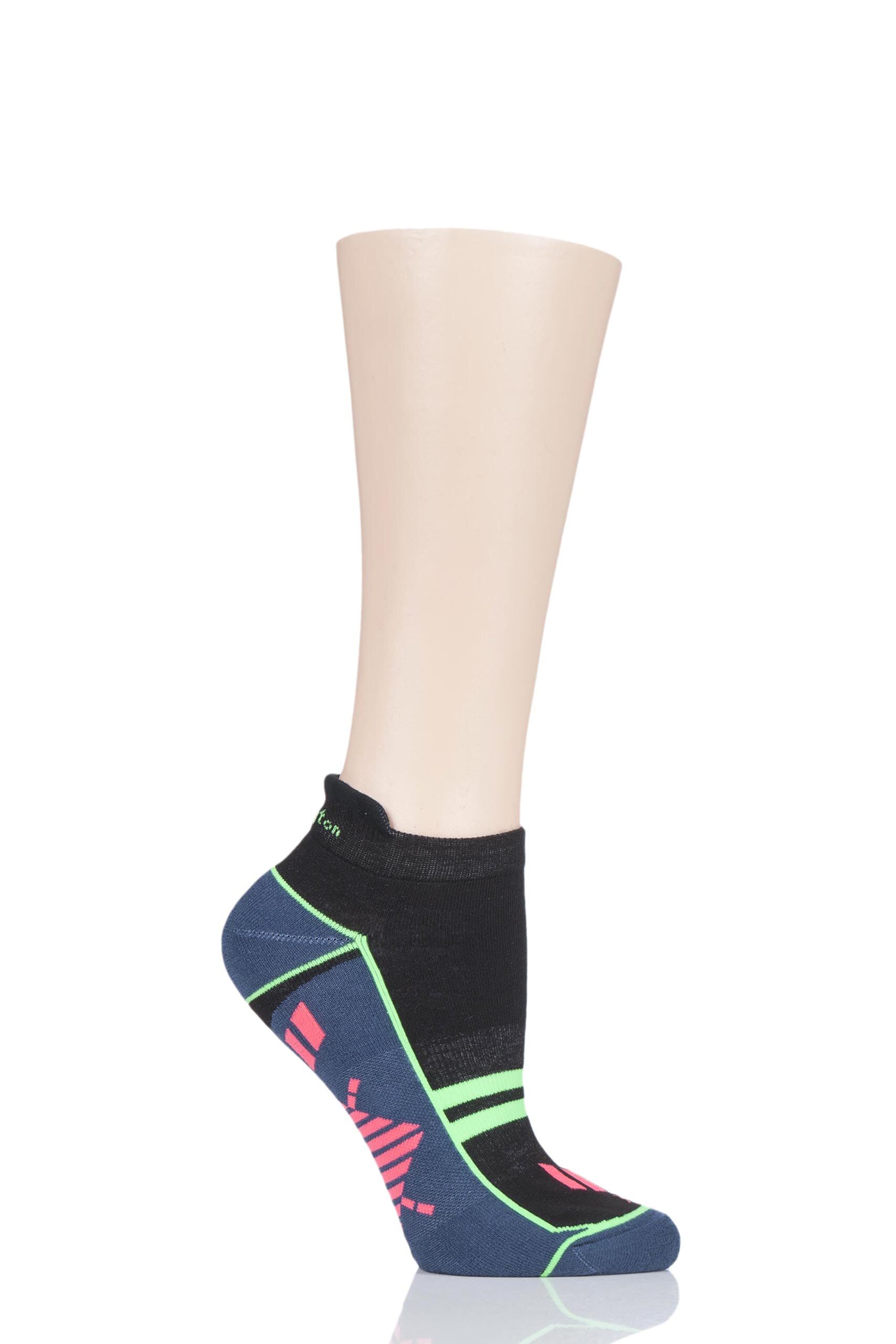 Image of 1 Pair Black Training Girl Sports Trainer Socks Ladies 3.5-7 Ladies - Burlington